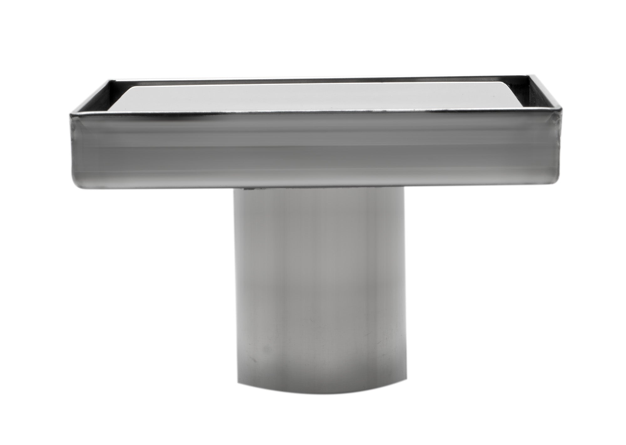 ALFI ABSD55B-BSS 5" x 5" Modern Square Polished Stainless Steel Shower Drain with Solid Cover