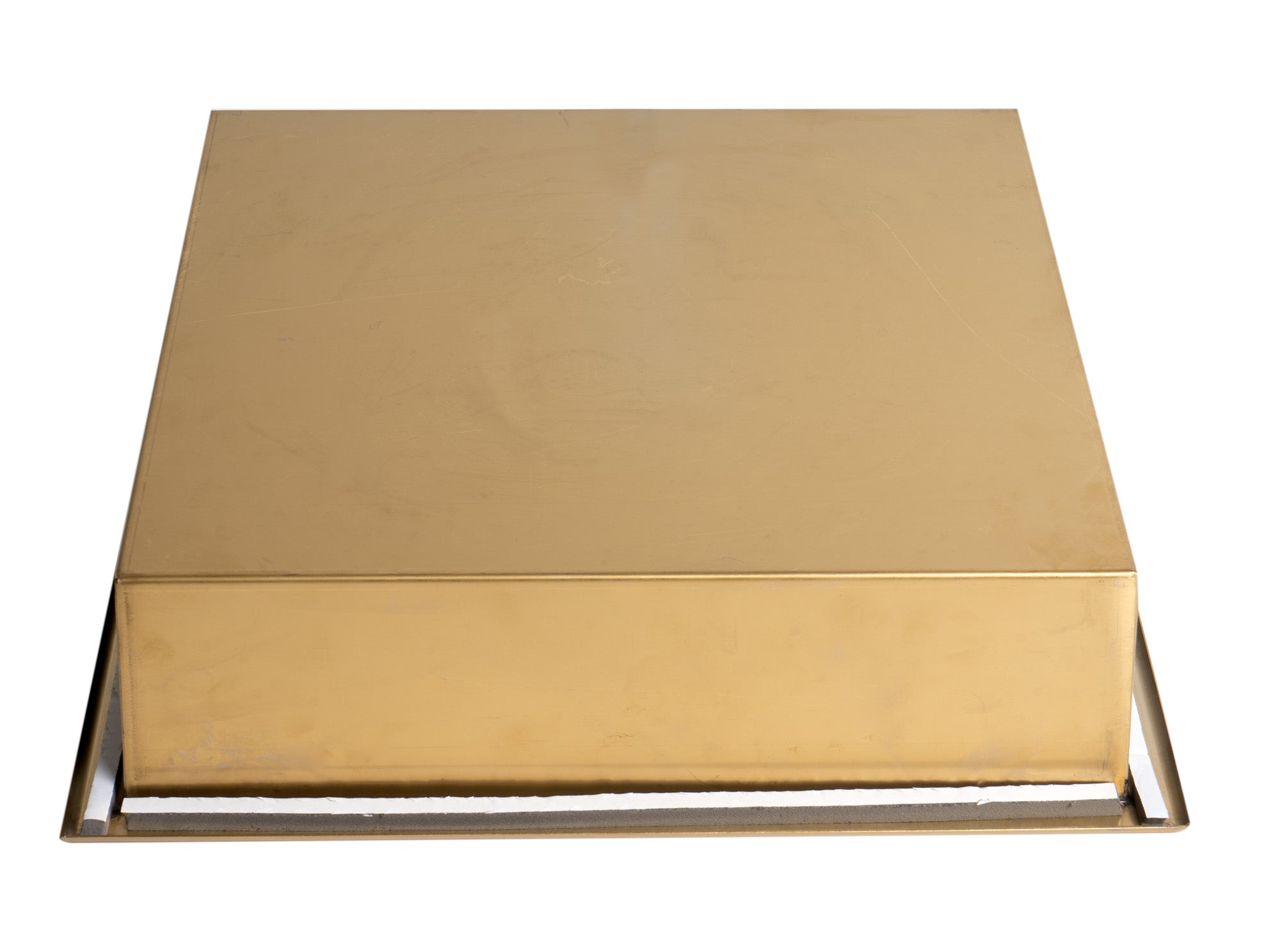 ALFI ABNP1616-BG 16" x 16" Brushed Gold PVD Steel Square Single Shelf Shower Niche