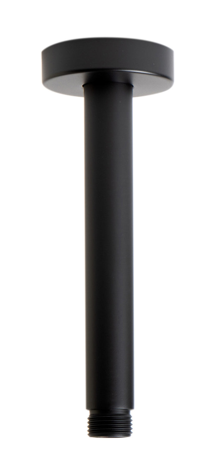 ALFI ABSA6R-BM Black Matte 6" Round Ceiling Shower Arm