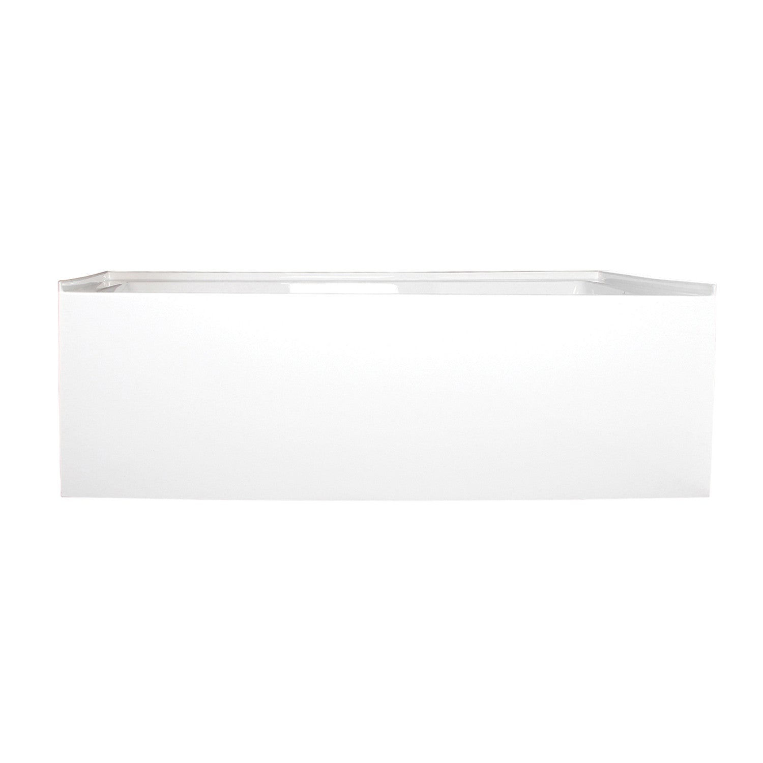 Aqua Eden VTAP663222R 66" Acrylic Rectangular 3-Wall Alcove Tub, Right Hand Drain, Glossy White