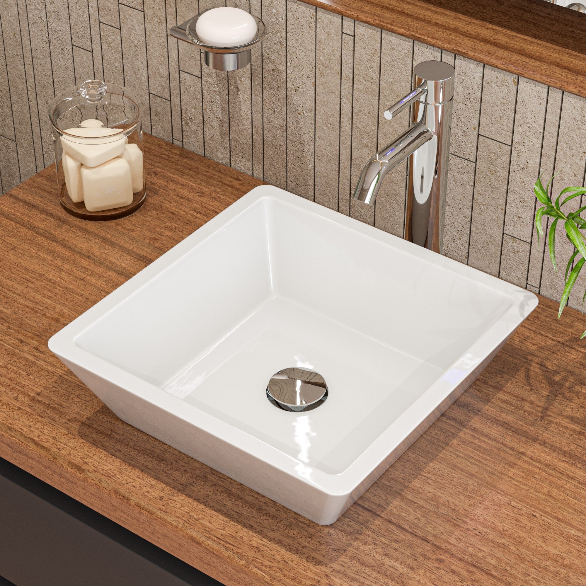 ALFI AB1023-PC Tall Polished Chrome Single Lever Bathroom Faucet