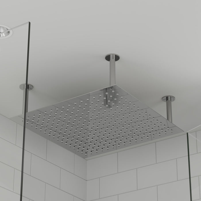 ALFI RAIN24S-PSS 24" Square Polished Solid Stainless Steel Ultra Thin Rain Shower Head
