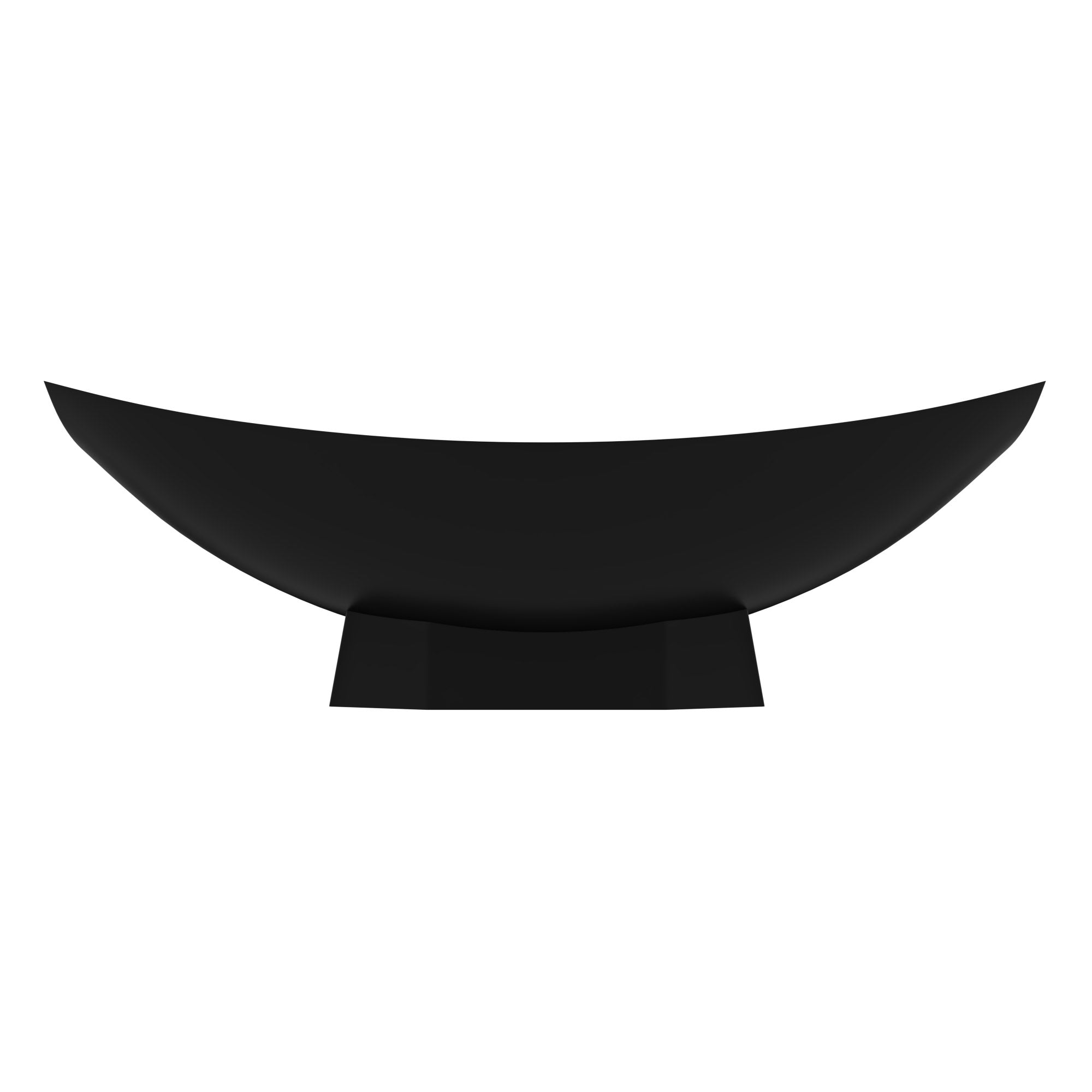 ALFI AB9992BM Black Matte 71" Solid Surface Resin Free Standing Hammock Style Bathtub