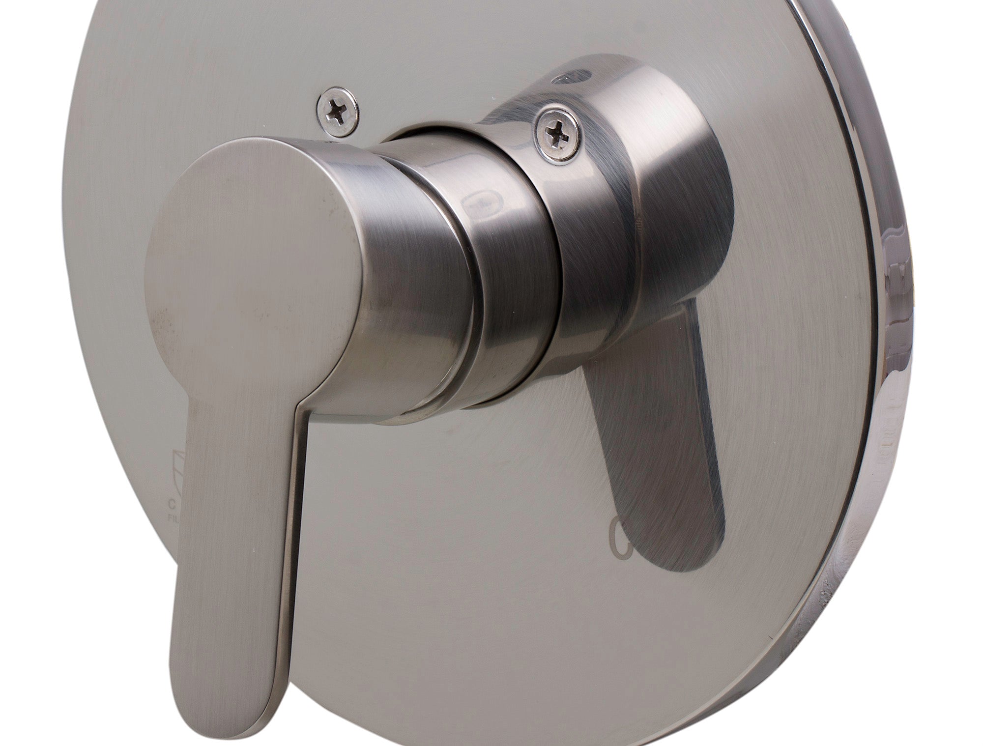 ALFI AB3001-BN Brushed Nickel Shower Valve Mixer with Rounded Lever Handle