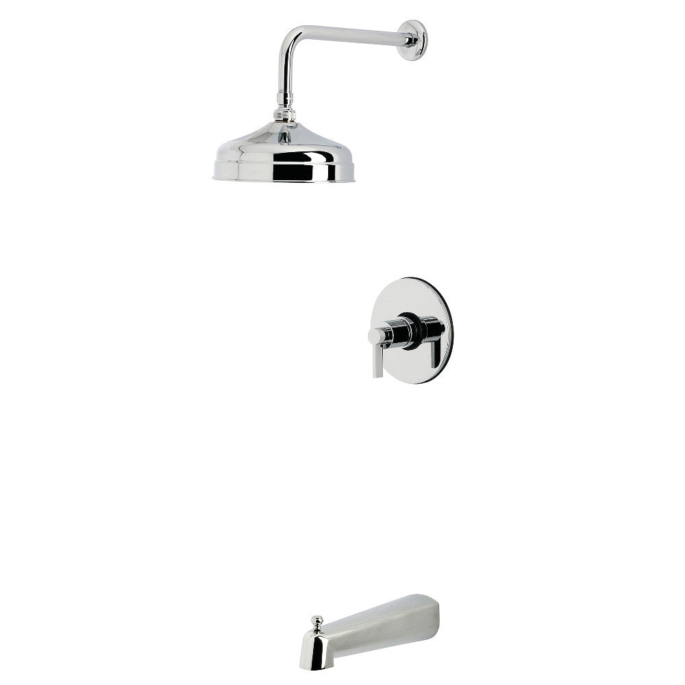 Kingston Brass KB6331NDL NuvoFusion Single-Handle Pressure Balanced Tub and Shower Faucet, Polished Chrome