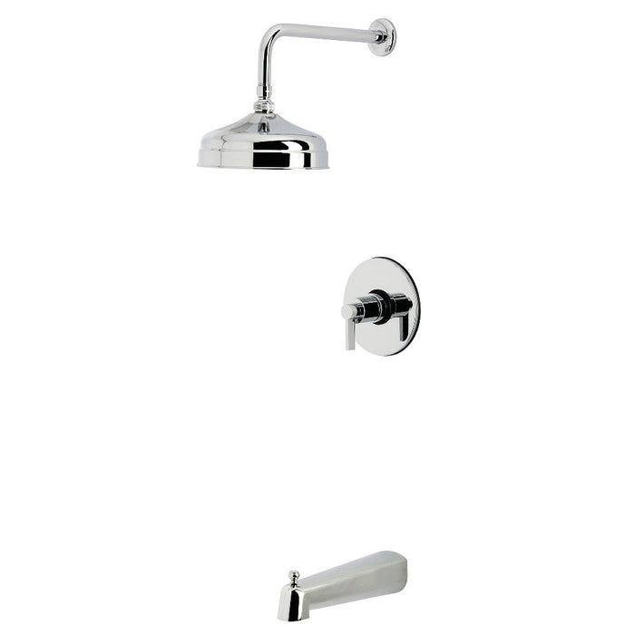 Kingston Brass KB6331NDL NuvoFusion Single-Handle Pressure Balanced Tub and Shower Faucet, Polished Chrome