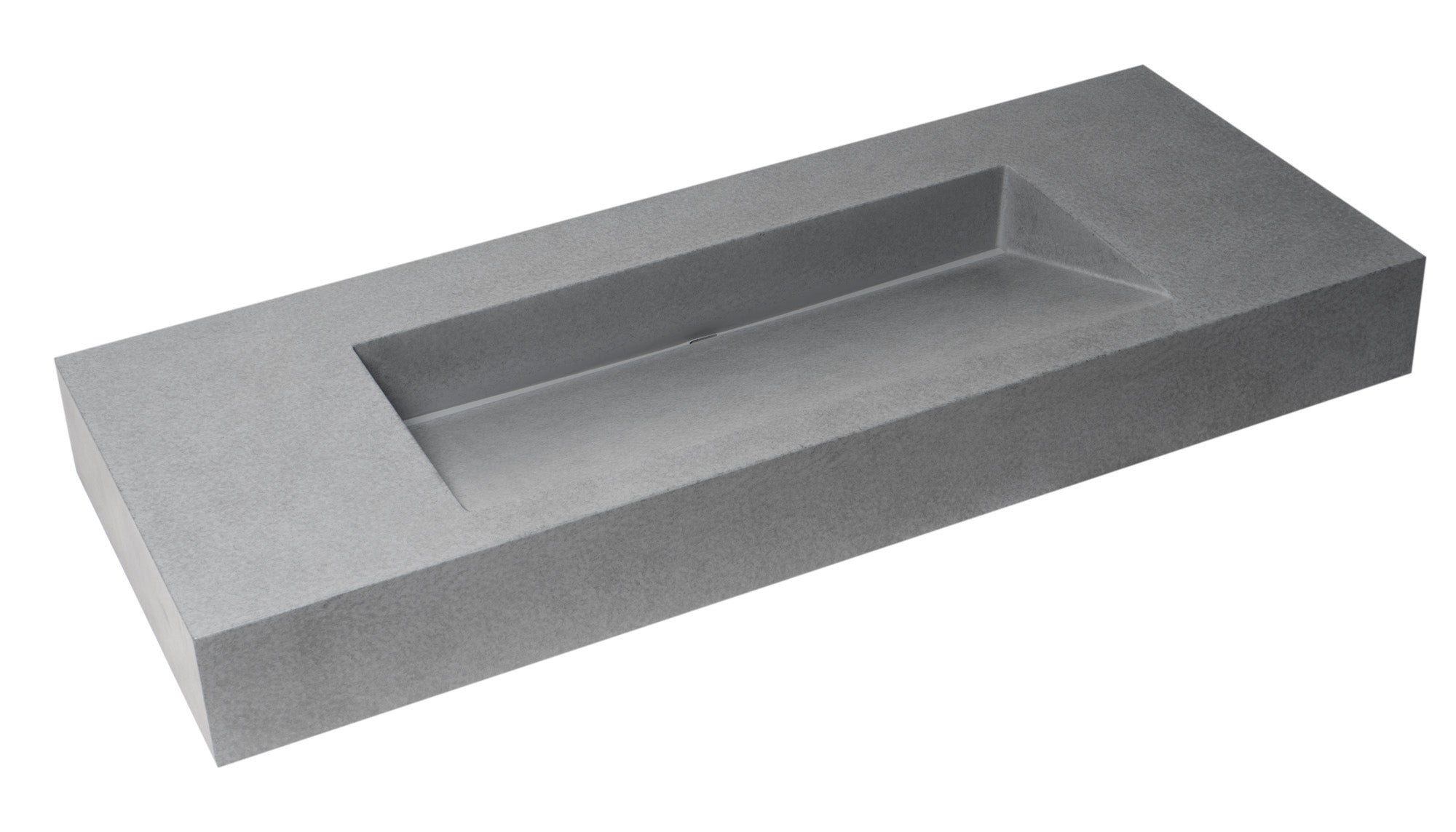 ALFI ABCO48R 48" Solid Concrete Rectangular Countertop Sink