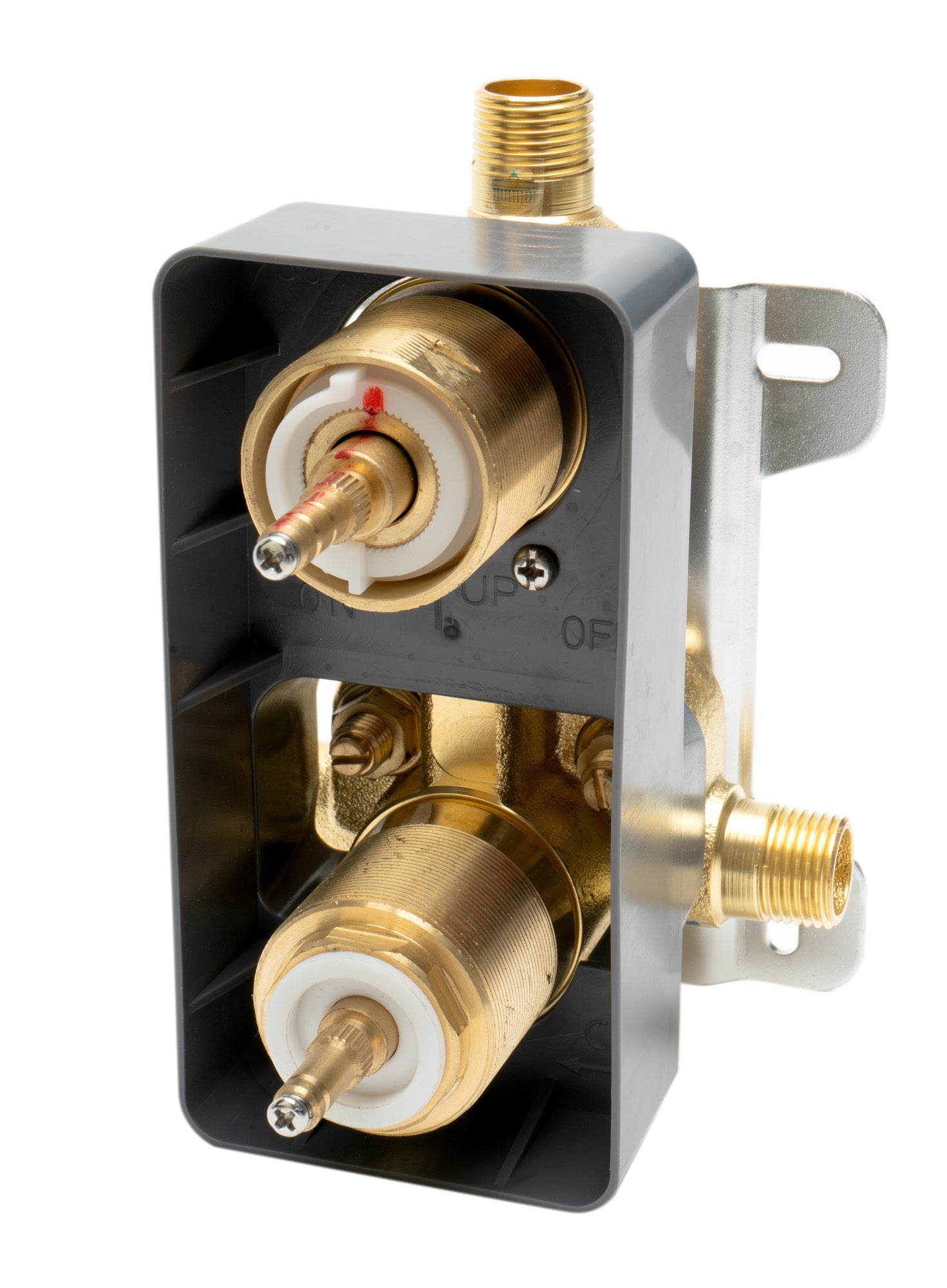 ALFI AB3809-PC Polished Chrome Round Knob 1 Way Thermostatic Shower Mixer