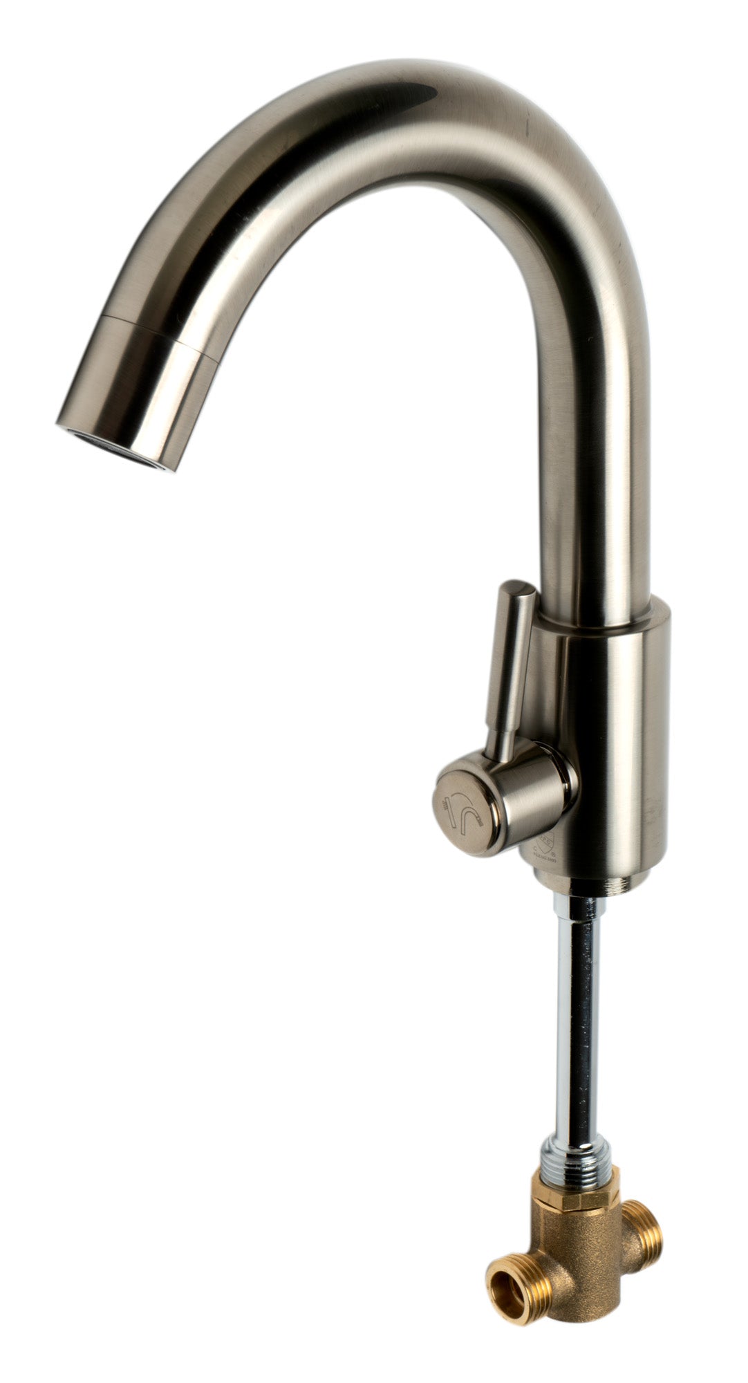 ALFI AB2503-BN Brushed Nickel Deck Mounted Tub Filler with Hand Held Showerhead