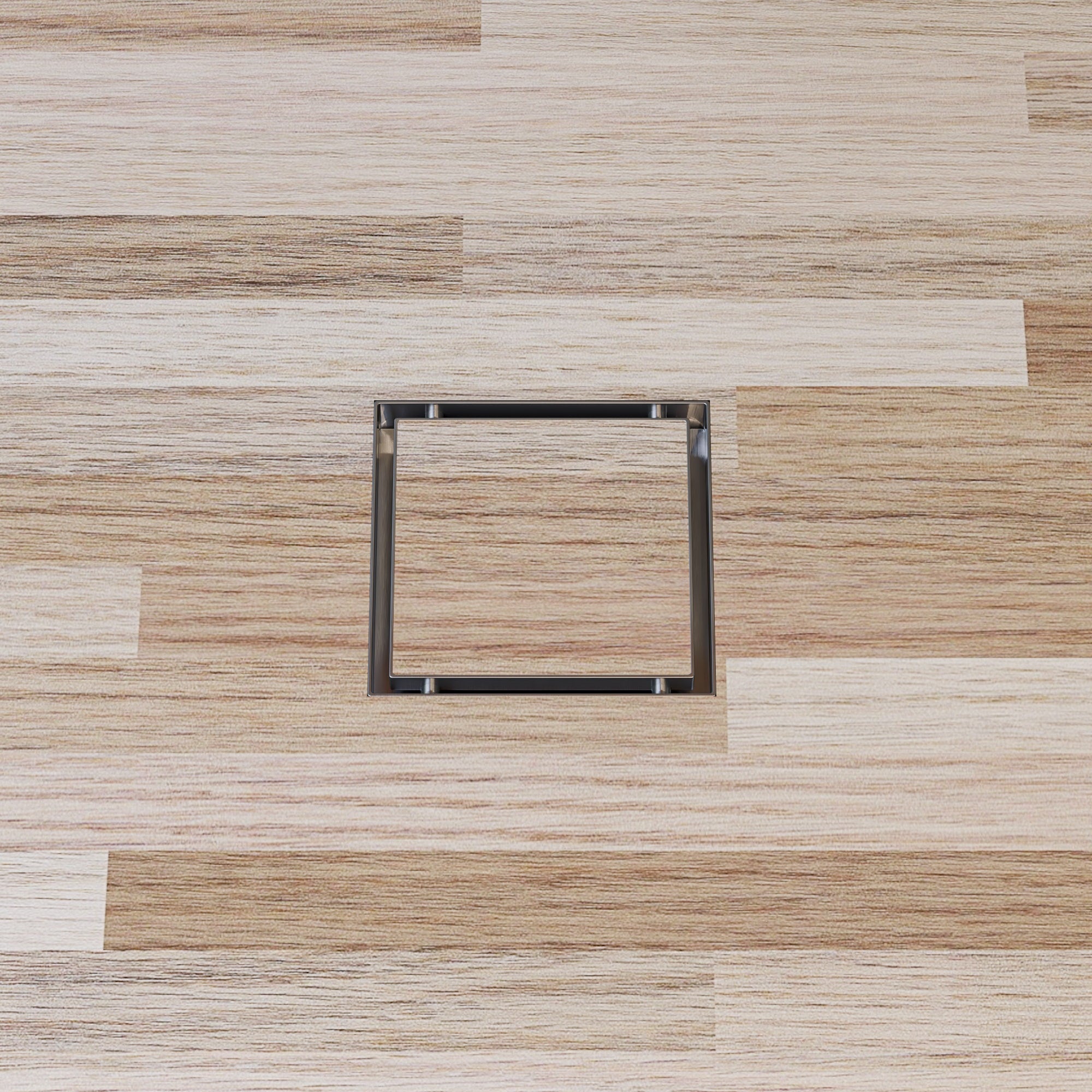ALFI ABSD55A 5" x 5" Modern Square Stainless Steel Shower Drain w/o Cover