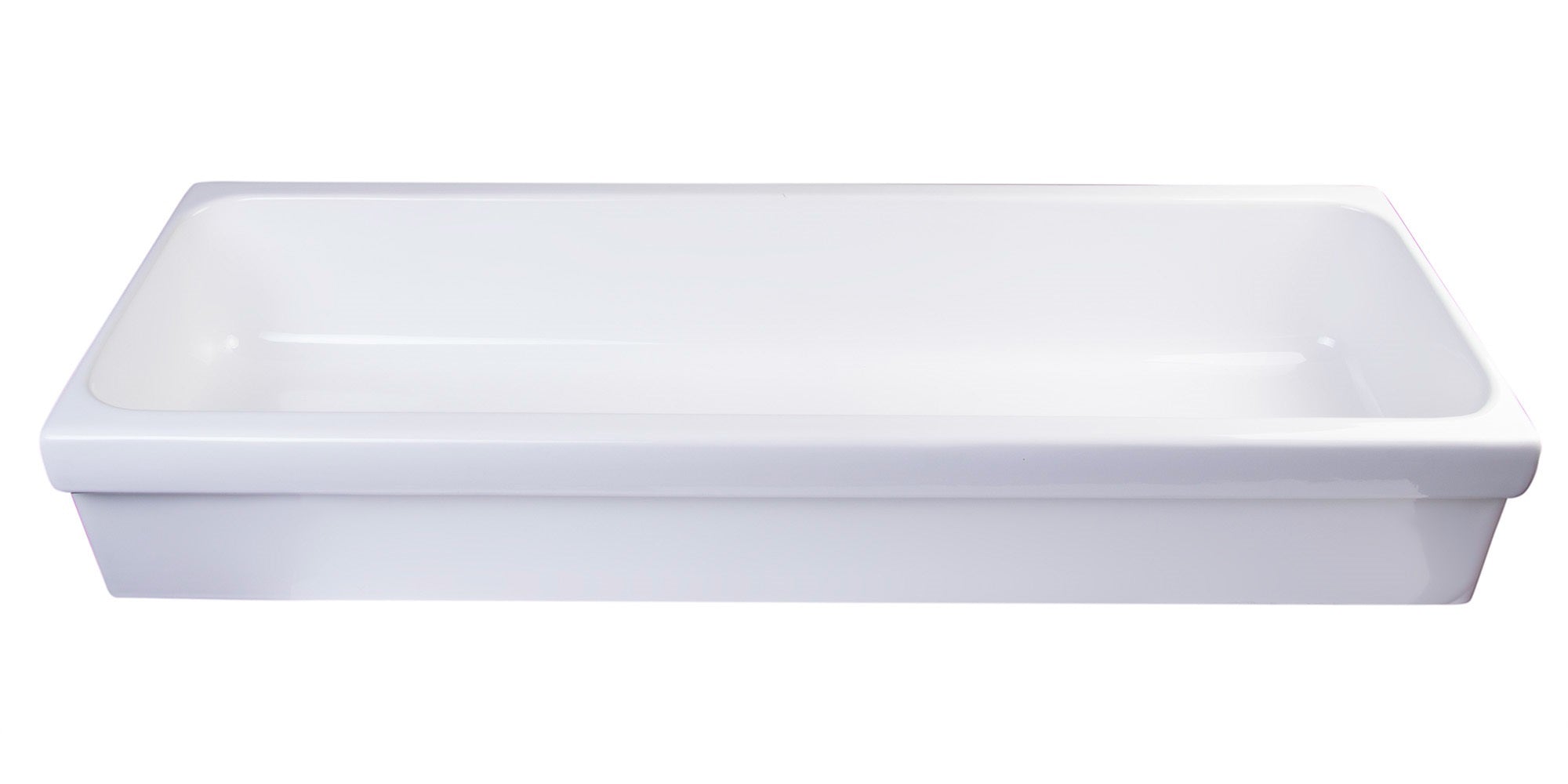 ALFI AB48TR  48" White Above Mount Fireclay Bath Trough Sink