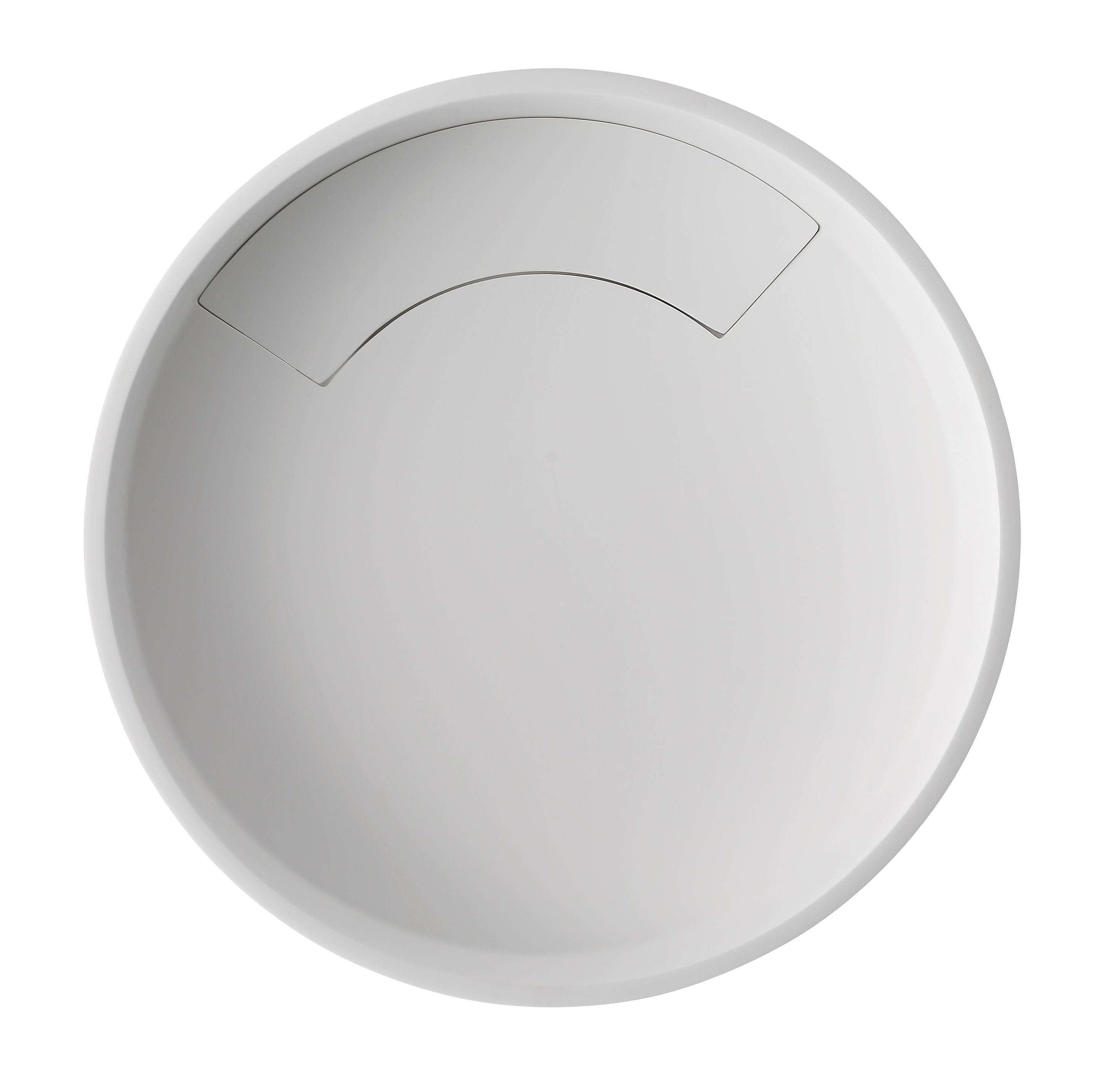 ALFI ABRS15R 15" Round White Matte Solid Surface Resin Sink