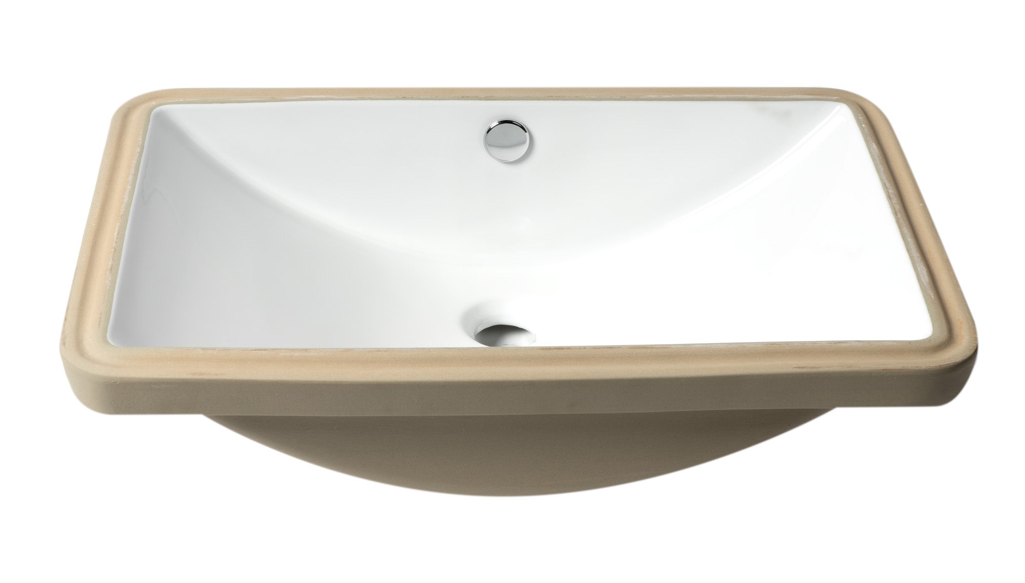 ALFI ABC603 White 24" Rectangular Undermount Ceramic Sink