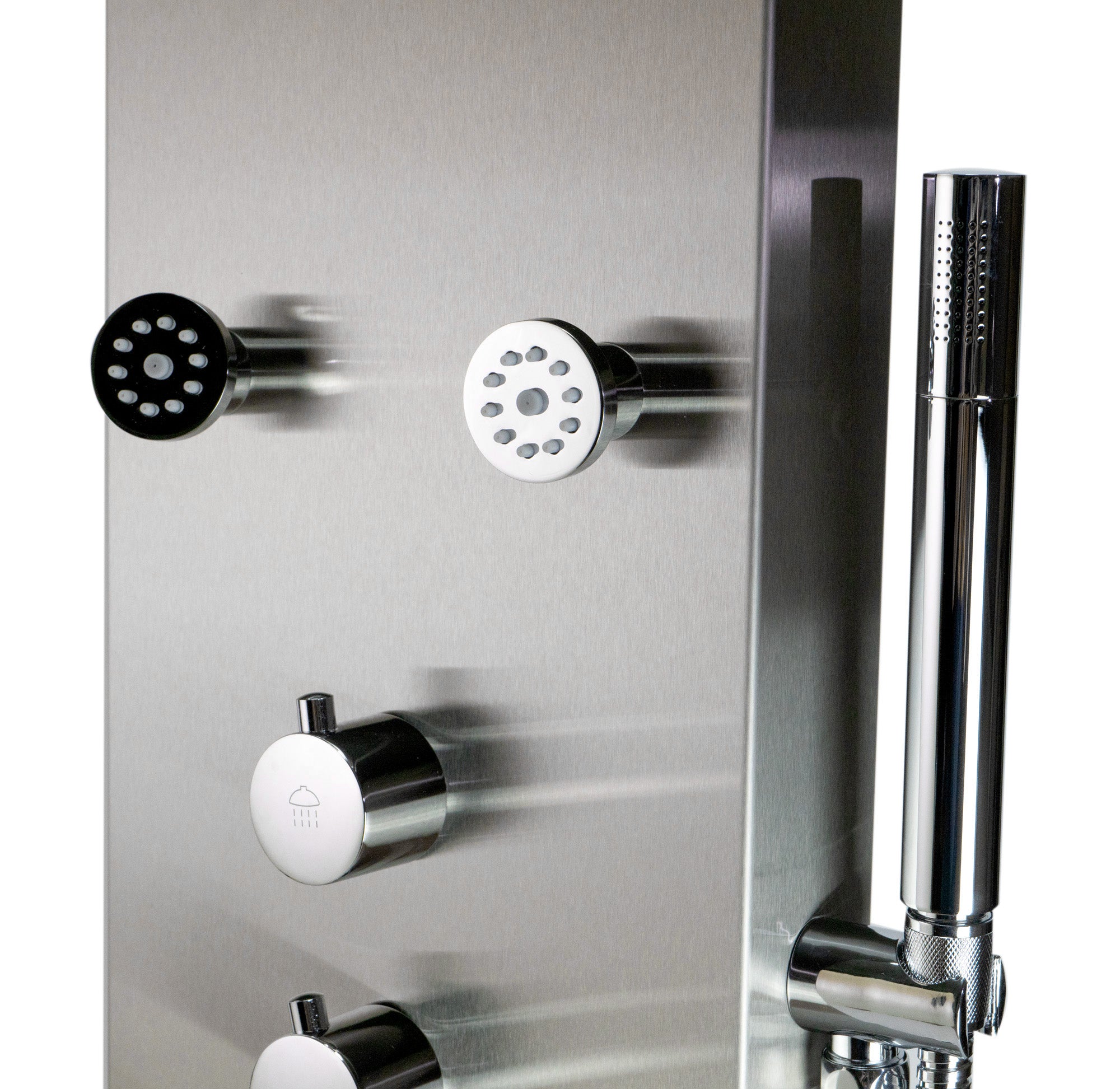 ALFI ABSP40 Stainless Steel Shower Panel with 6 Body Sprays