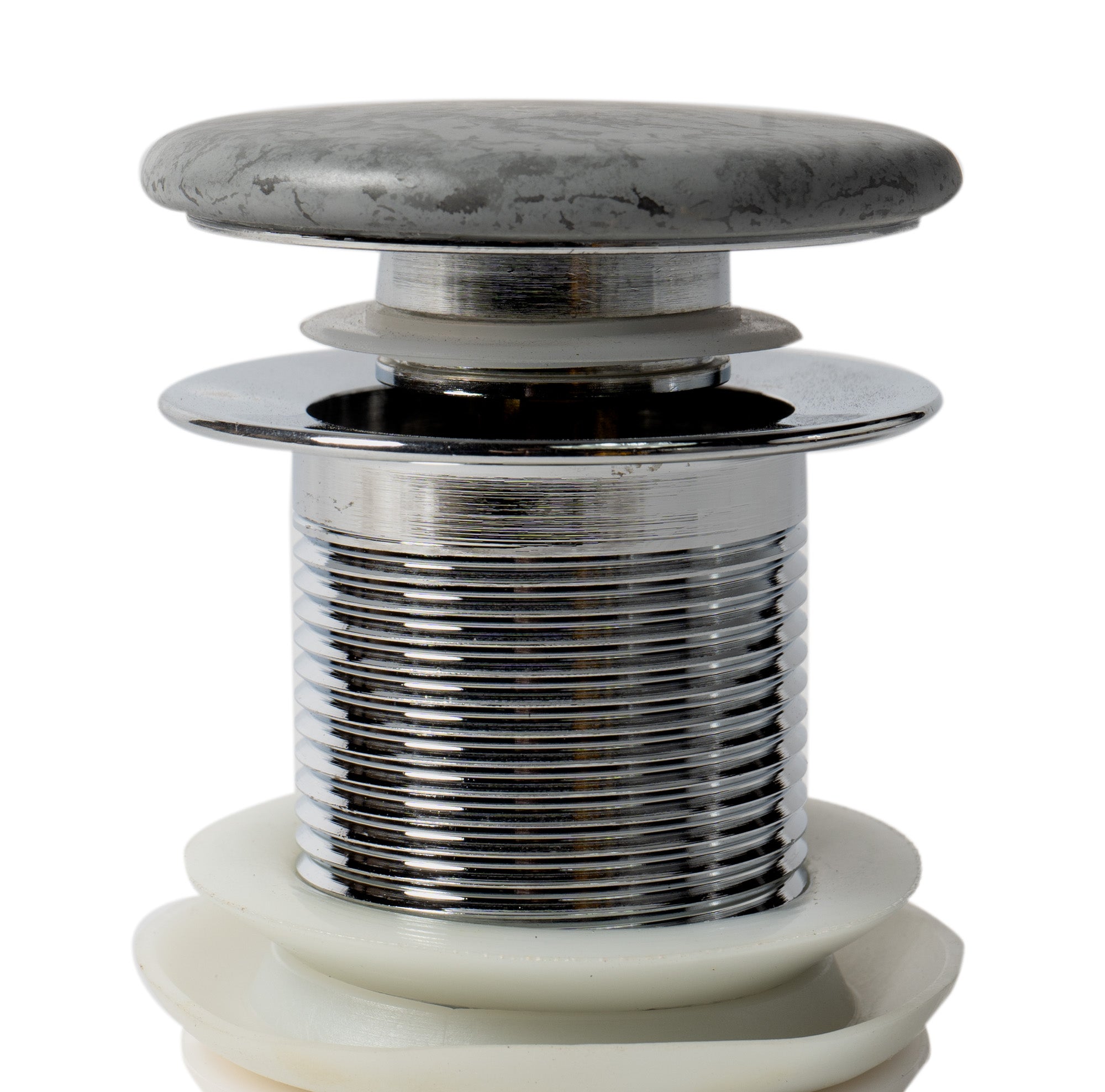 ALFI ABCO7055 Solid Concrete Gray Matte Cap Bathroom Sink Drain