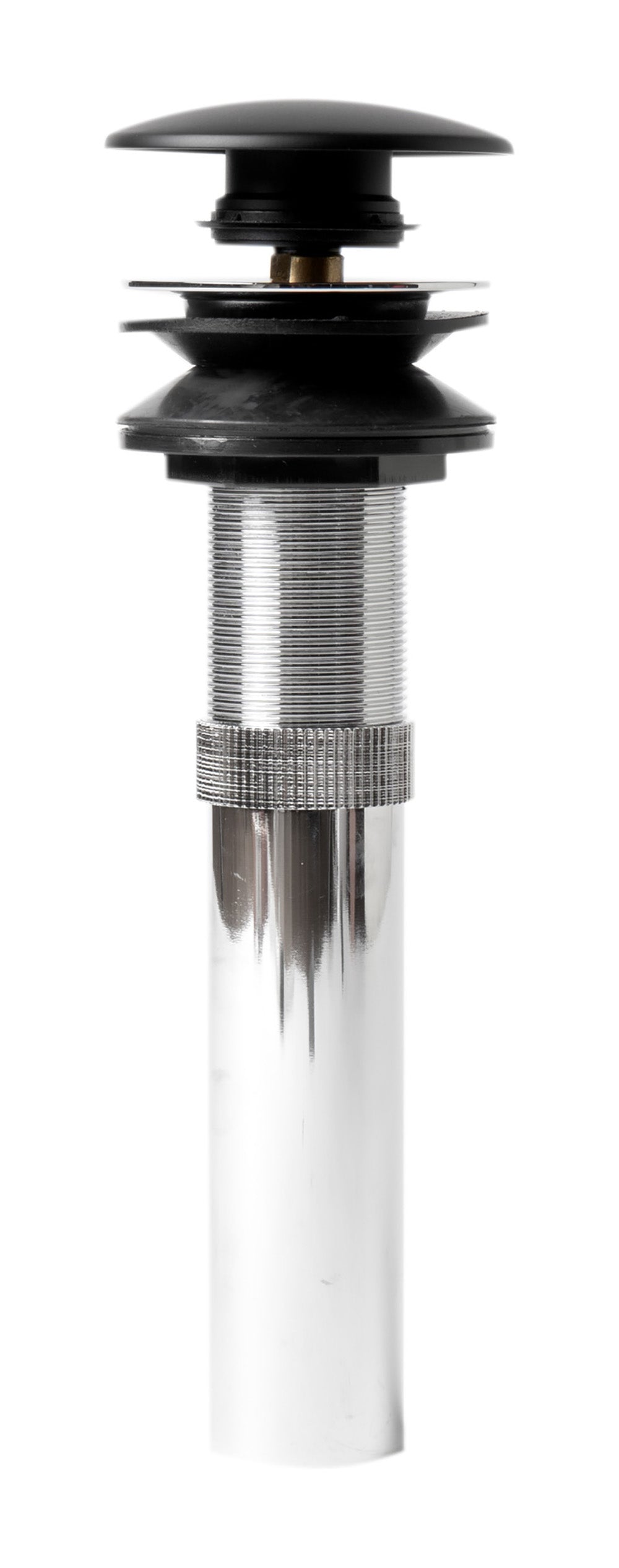 ALFI AB9056-BM Black Matte Pop Up Drain with Overflow