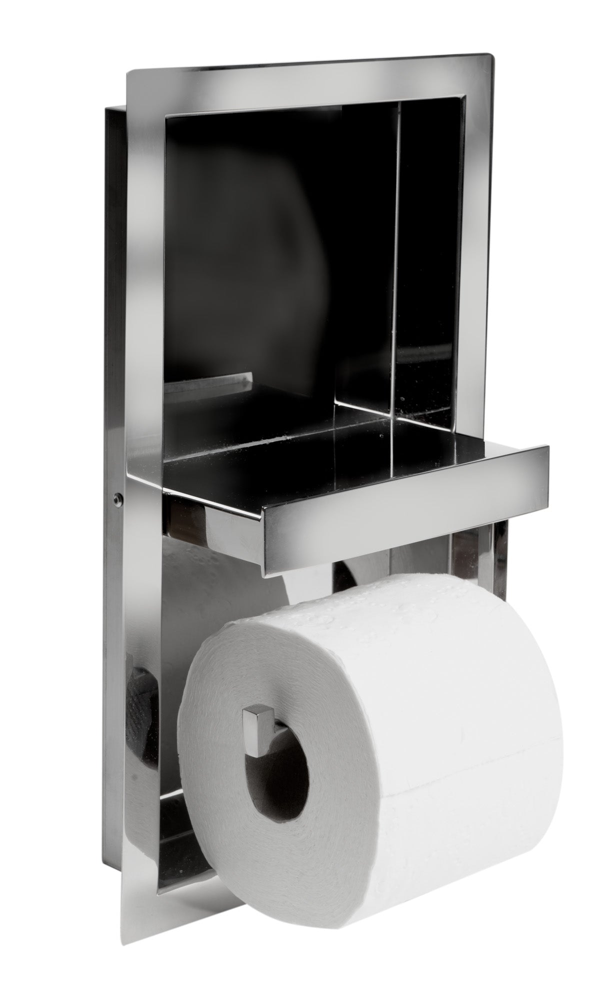 ALFI ABTPN88-PSS Polished Stainless Steel Recessed Toilet Paper Holder Niche