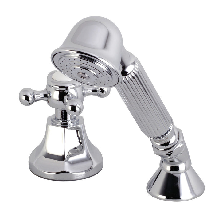 Kingston Brass KSK4301BXTR Deck Mount Hand Shower with Diverter for Roman Tub Faucet, Polished Chrome