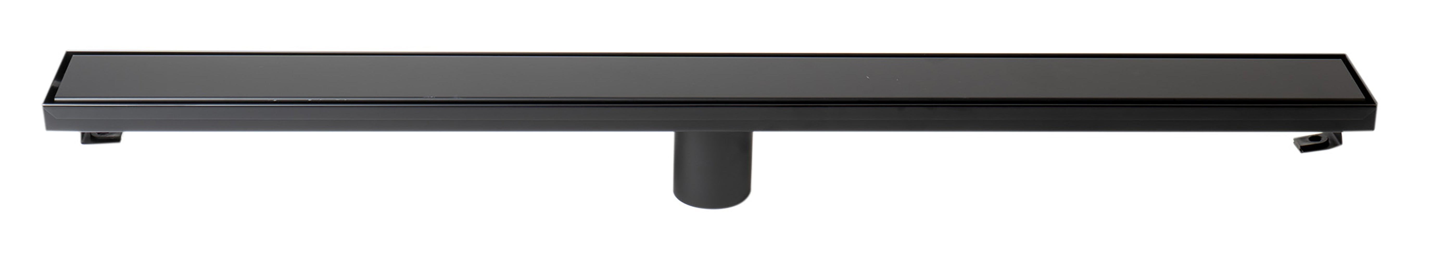 ALFI ABLD24B-BM 24" Black Matte Stainless Steel Linear Shower Drain with Solid Cover