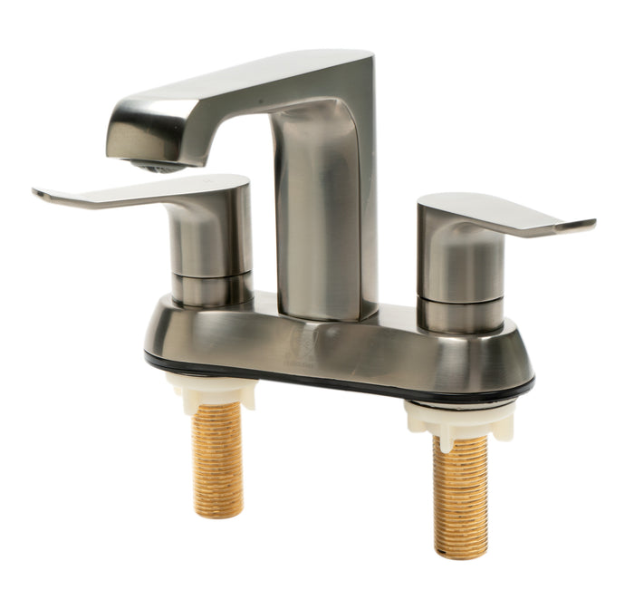 ALFI AB1493-BN Brushed Nickel Two-Handle 4'' Centerset Bathroom Faucet