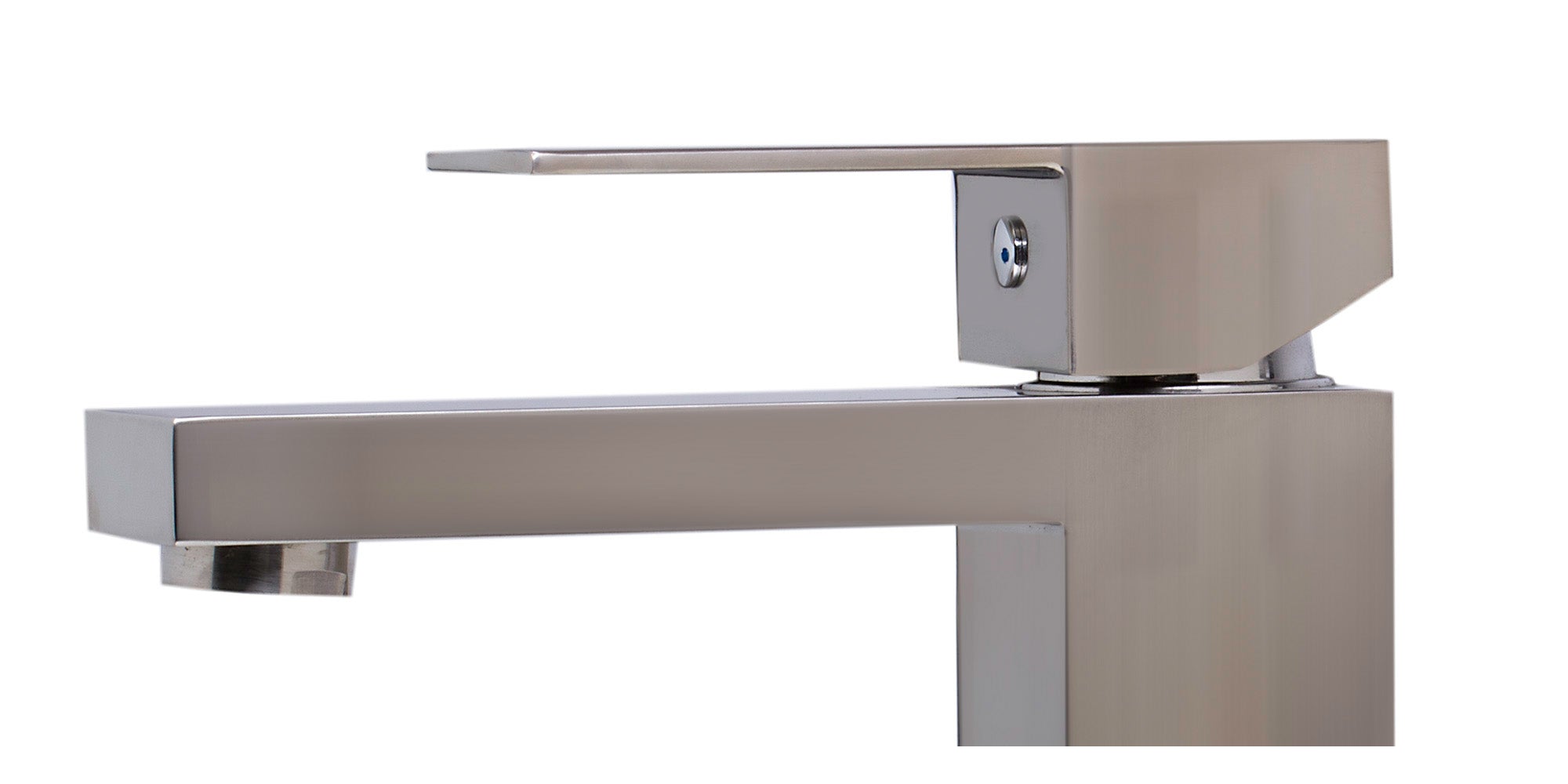 ALFI AB1229-BN Brushed Nickel Square Single Lever Bathroom Faucet