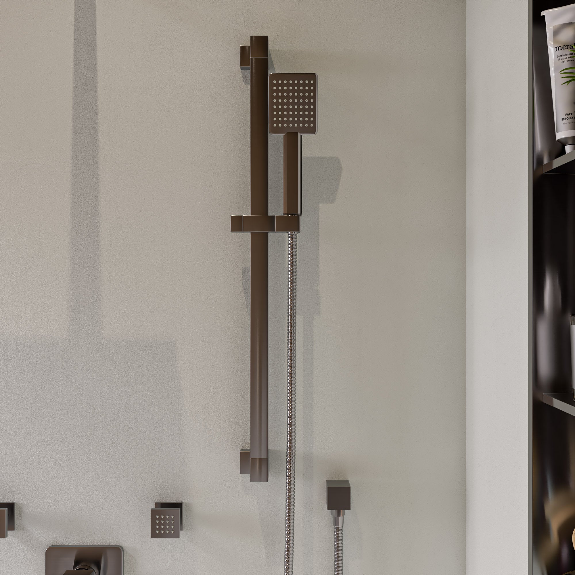 ALFI AB2287-BN Brushed Nickel 3 Way Thermostatic Shower Set with Body Sprays