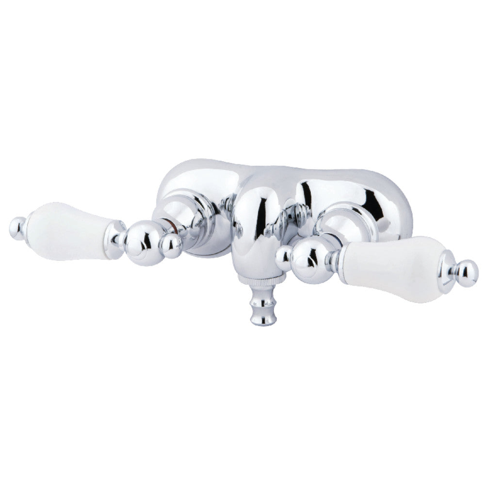 Kingston Brass CC46T1 Vintage 3-3/8-Inch Wall Mount Tub Faucet, Polished Chrome