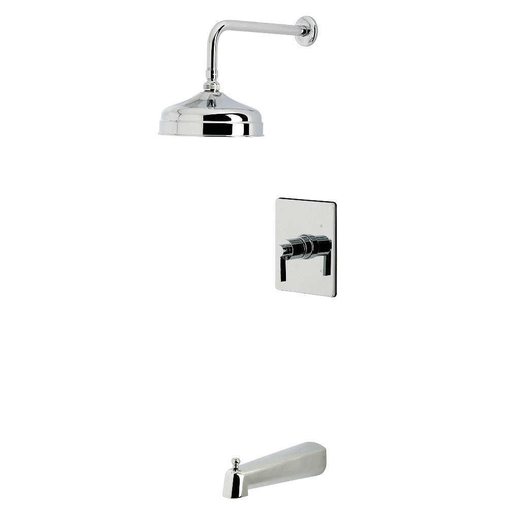 Kingston Brass KB6341NDL NuvoFusion Single-Handle Pressure Balanced Tub and Shower Faucet, Polished Chrome