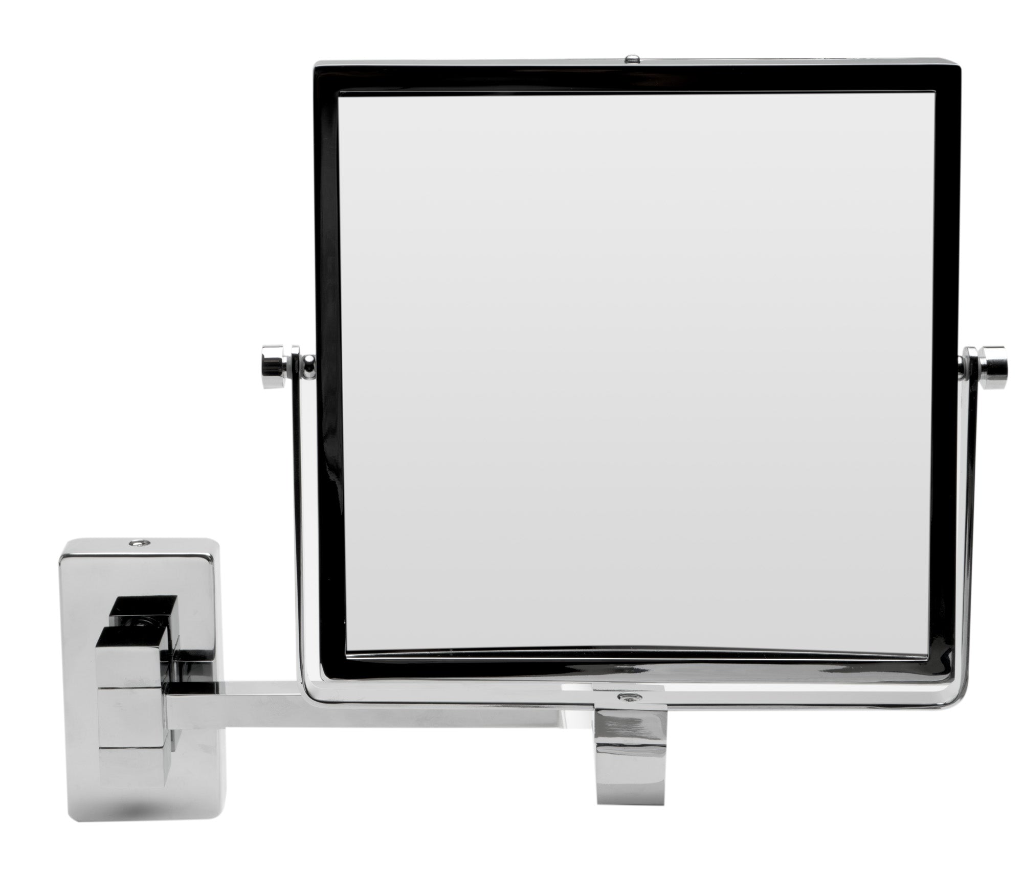 ALFI ABM8WS-PC 8" Square Wall Mounted 5x Magnify Cosmetic Mirror