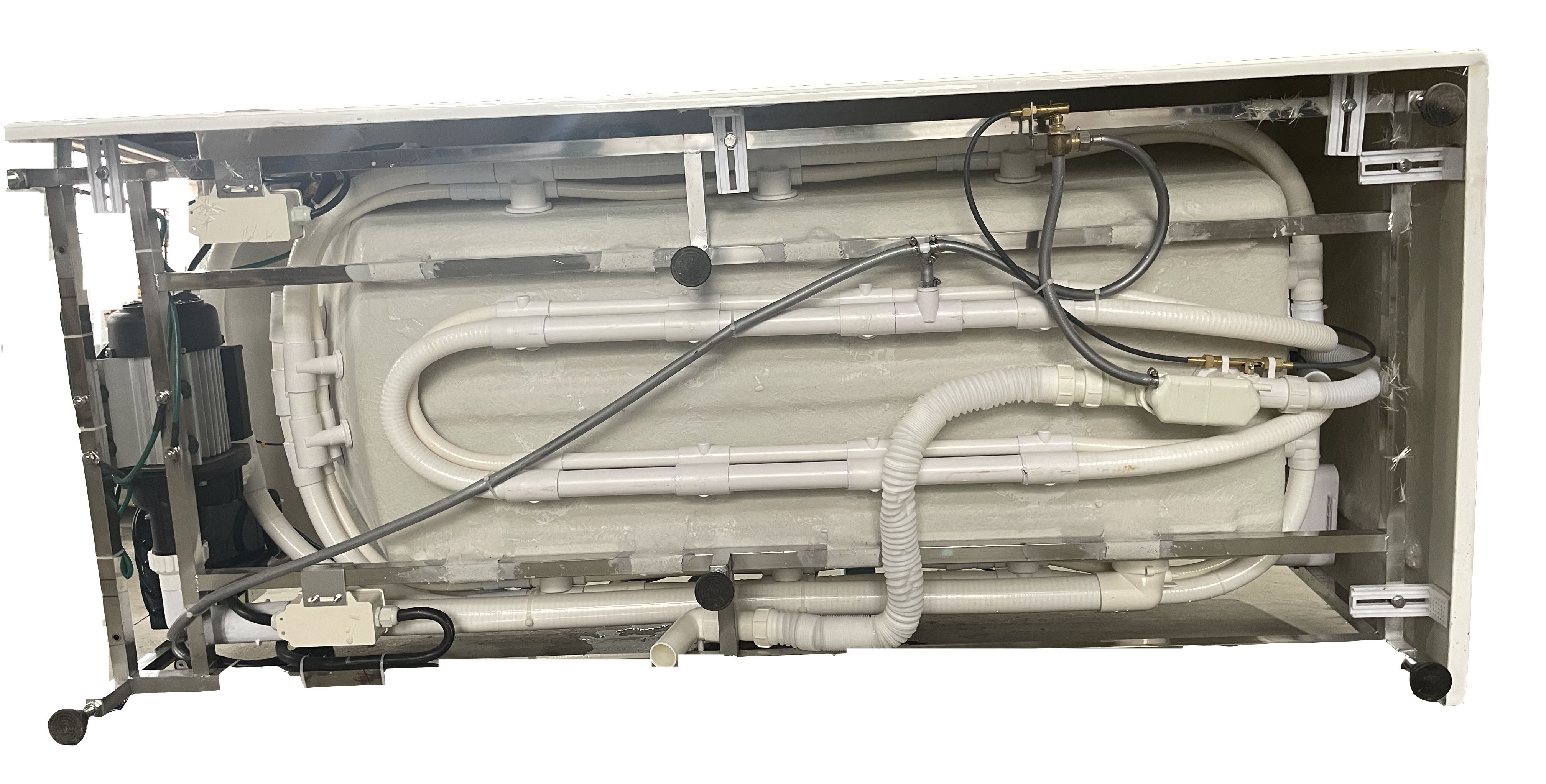 EAGO AM154ETL-R6 6 ft Acrylic White Rectangular Whirlpool Bathtub w Fixtures