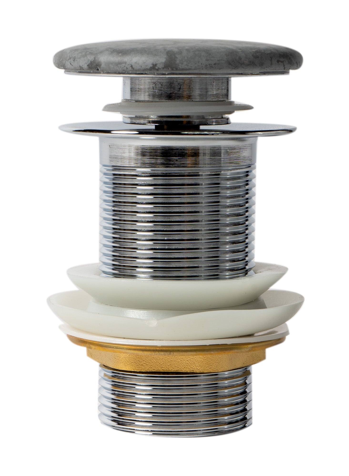 ALFI ABCO7055 Solid Concrete Gray Matte Cap Bathroom Sink Drain