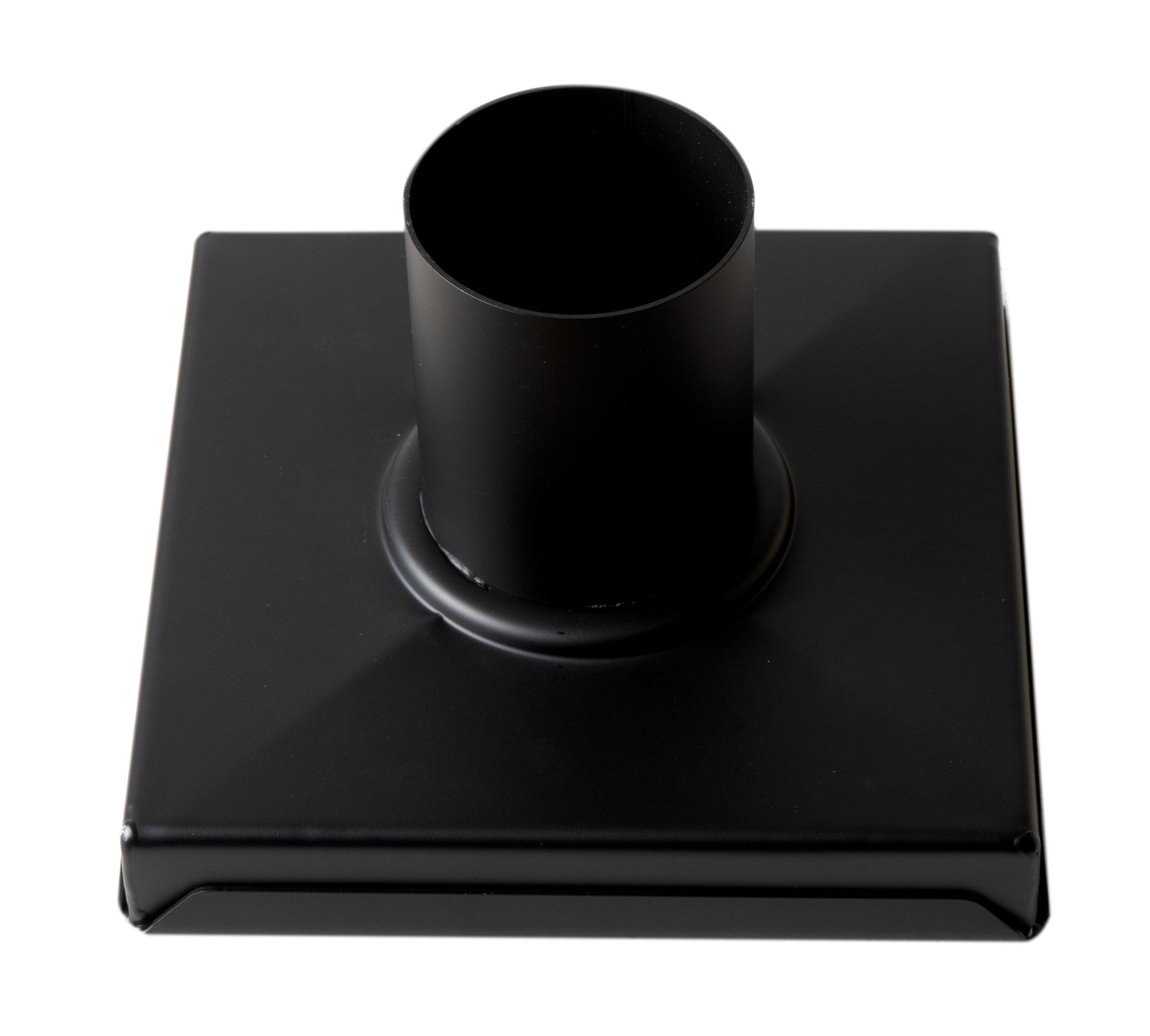ALFI ABSD55B-BM 5" x 5" Black Matte Square Stainless Steel Shower Drain with Solid Cover