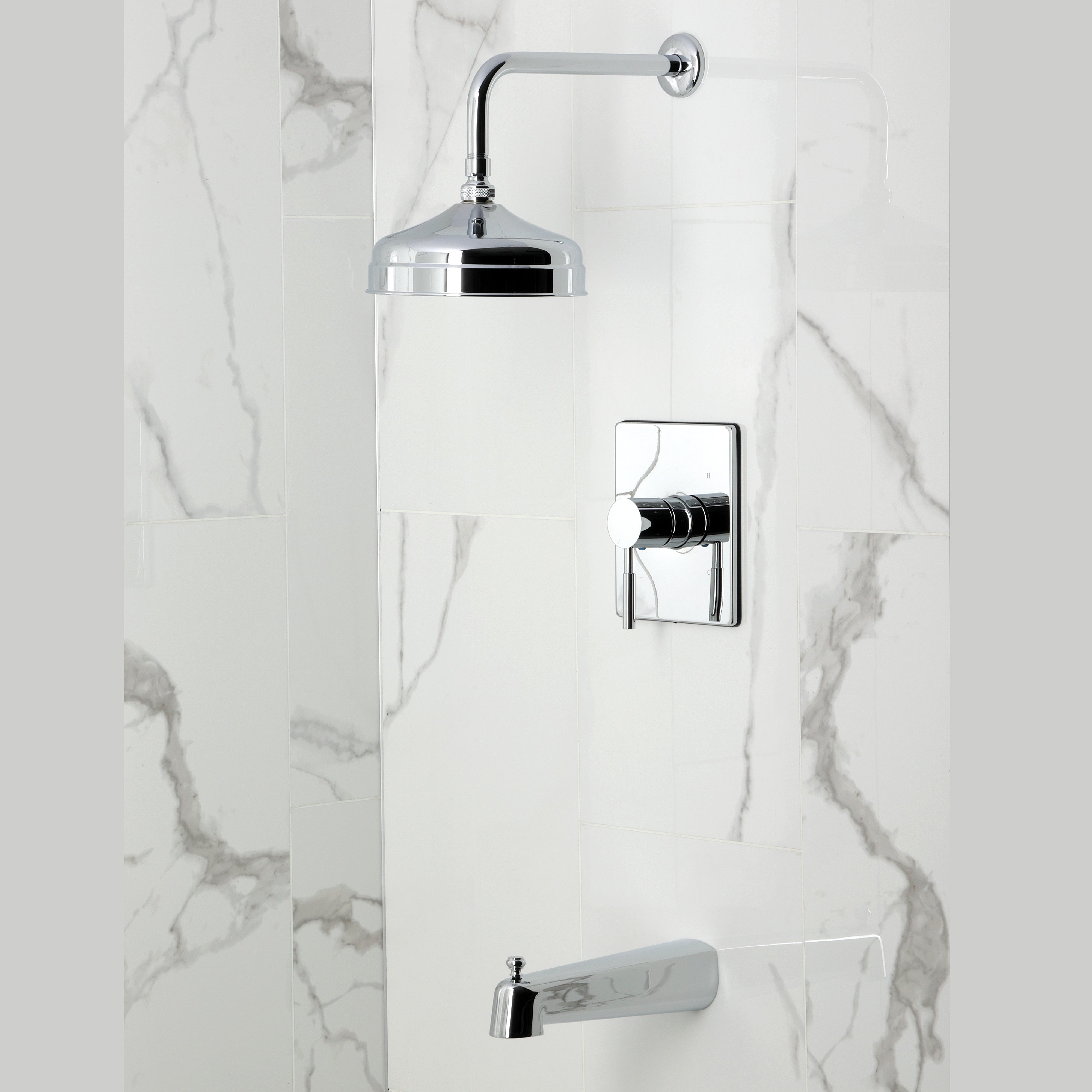 Kingston Brass KB6341DL Concord Single-Handle Pressure Balanced Tub and Shower Faucet, Polished Chrome