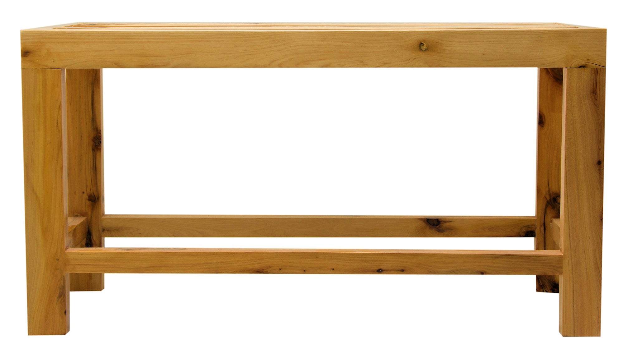 ALFI AB4401 26" Solid Wooden Slated Single Person Sitting Bench