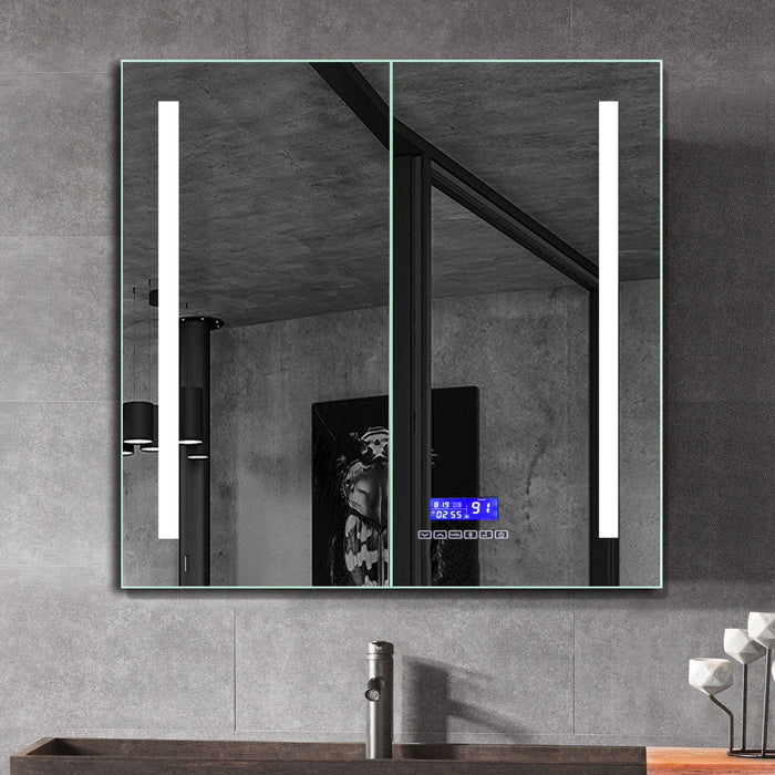 ALFI ABMC2630BT 26" x 30" Double Door LED Light Bluetooth Medicine Cabinet