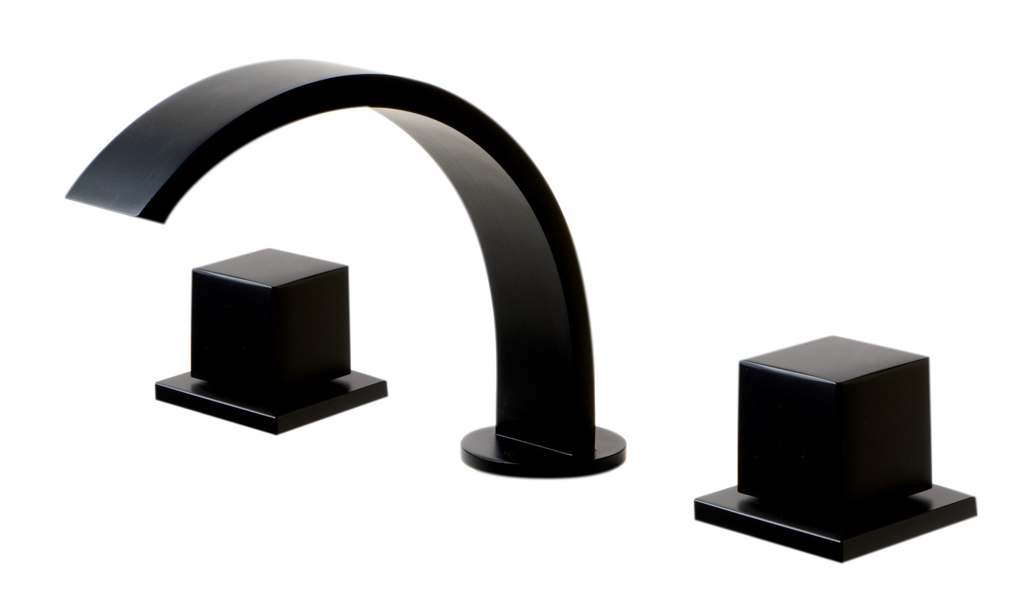 ALFI AB1326-BM Black Matte Widespread Modern Bathroom Faucet