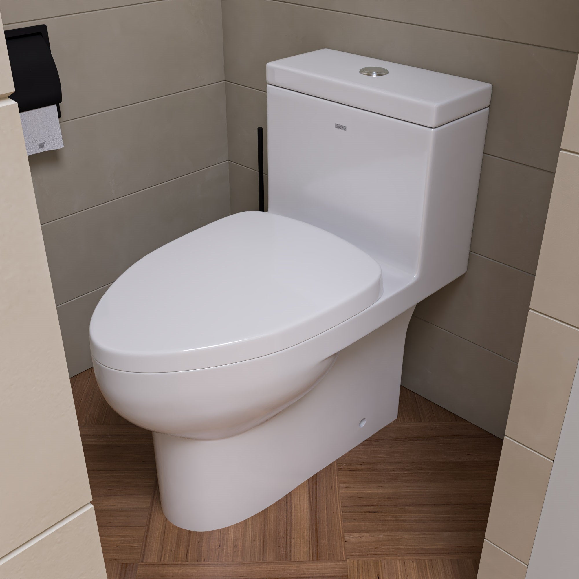 EAGO TB359 DUAL FLUSH ONE PIECE  HIGH EFFICIENCY LOW FLUSH CERAMIC TOILET