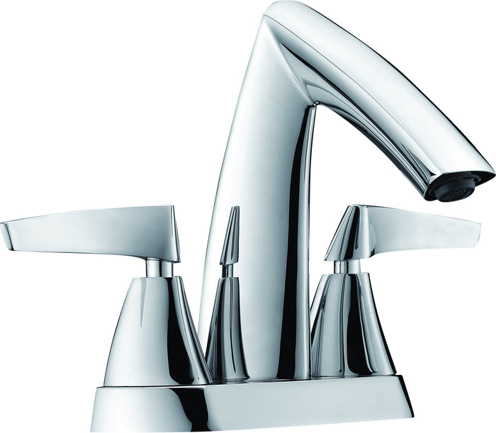 ALFI AB1003-PC Polished Chrome Two-Handle 4'' Centerset Bathroom Faucet