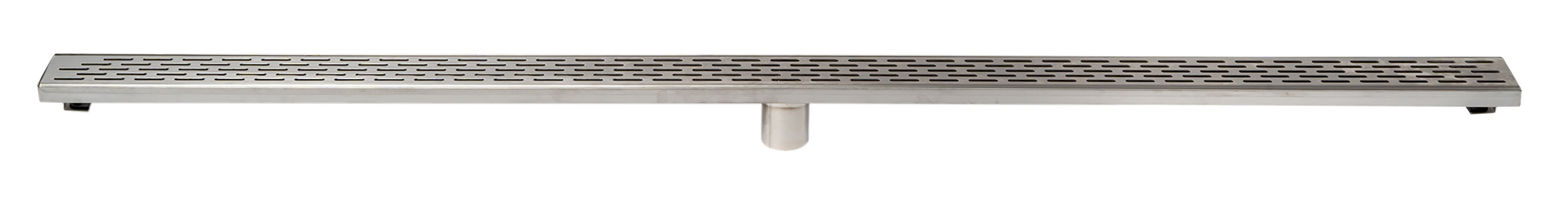 ALFI ABLD59C-BSS 59" Brushed Stainless Steel Linear Shower Drain with Groove Holes