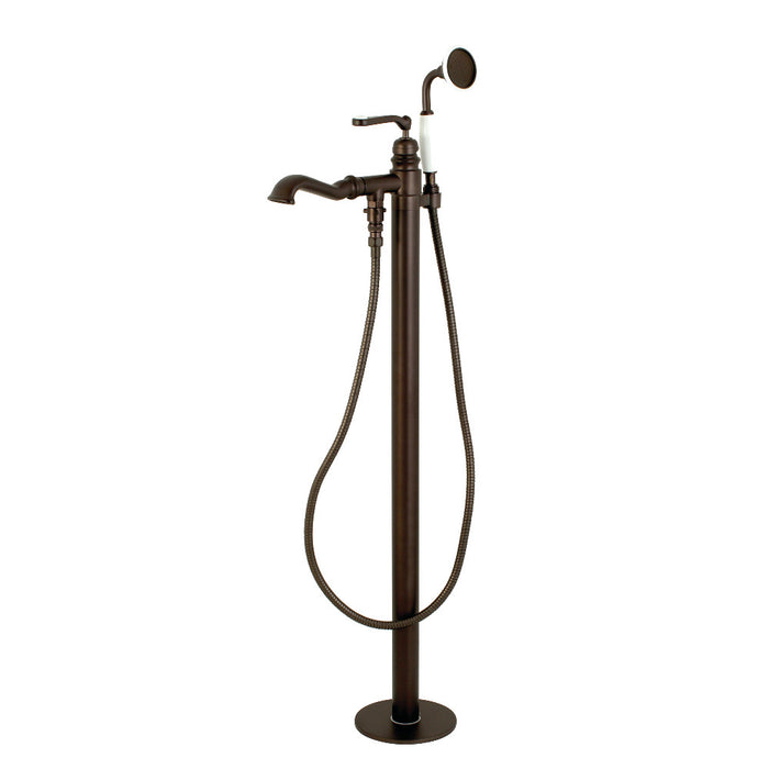 Kingston Brass KS7015RL Royale Freestanding Tub Faucet with Hand Shower, Oil Rubbed Bronze
