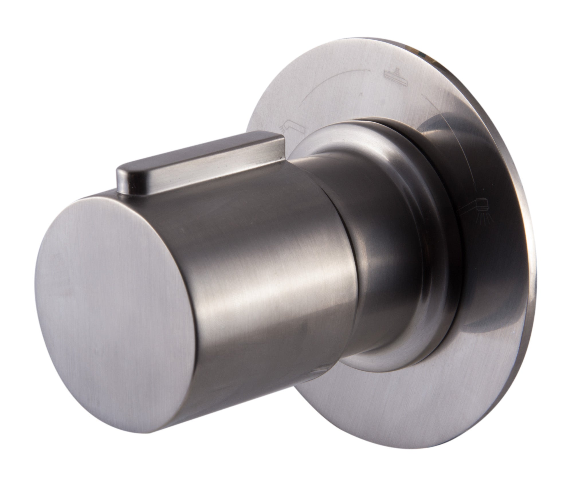 ALFI AB9101-BN Brushed Nickel Modern Round 3 Way Shower Diverter