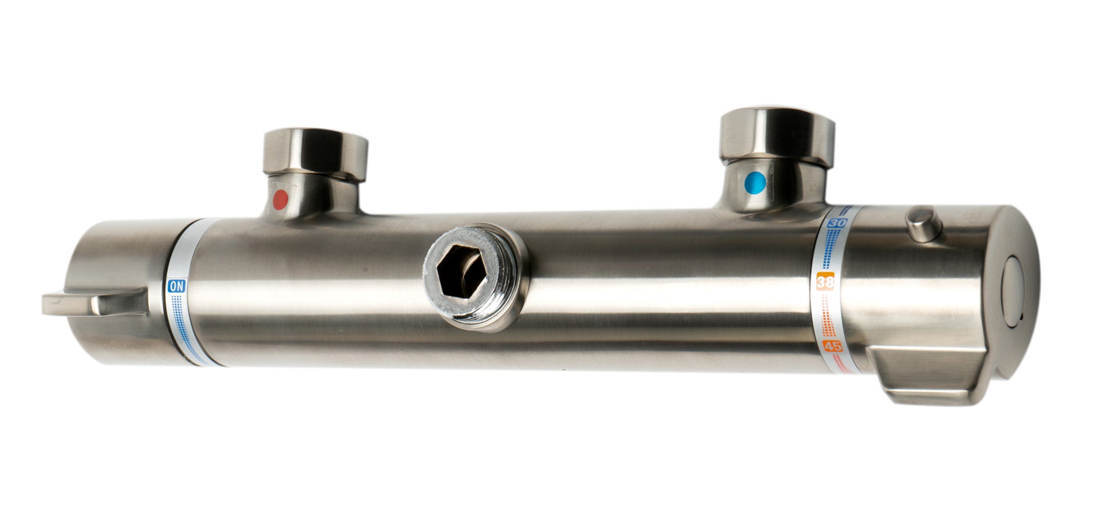 ALFI AB2867-BN Brushed Nickel Round Style Thermostatic Exposed Shower Set