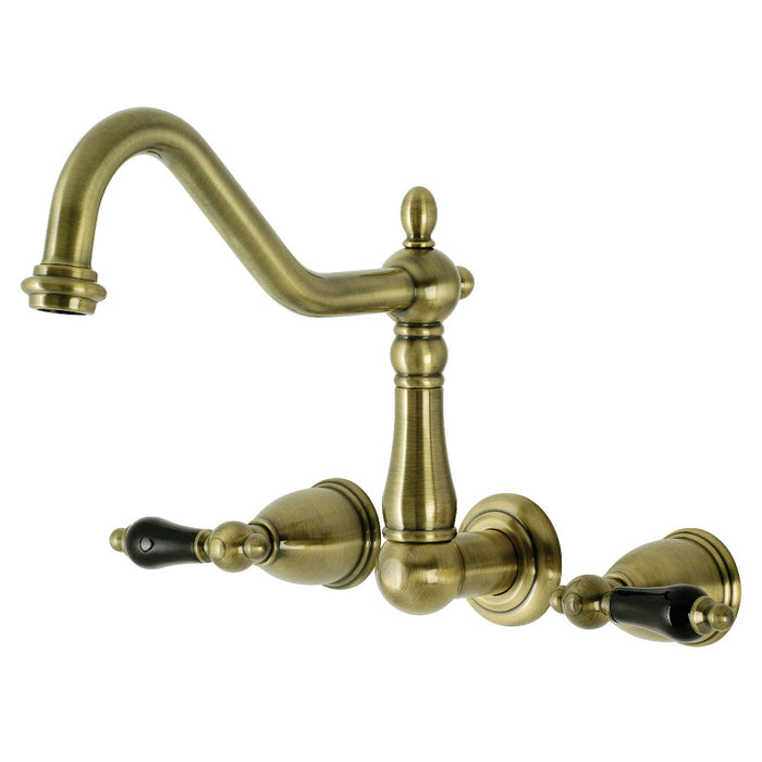 Kingston Brass KS1023PKL Duchess Two-Handle Wall Mount Roman Tub Faucet, Antique Brass