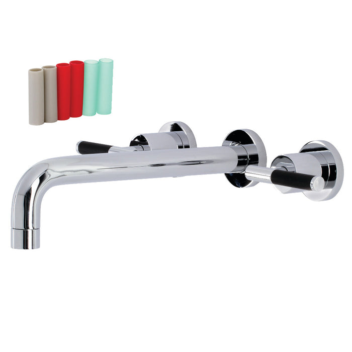 Kingston Brass KS8021CKL Kaiser Two-Handle Wall Mount Roman Tub Faucet, Polished Chrome