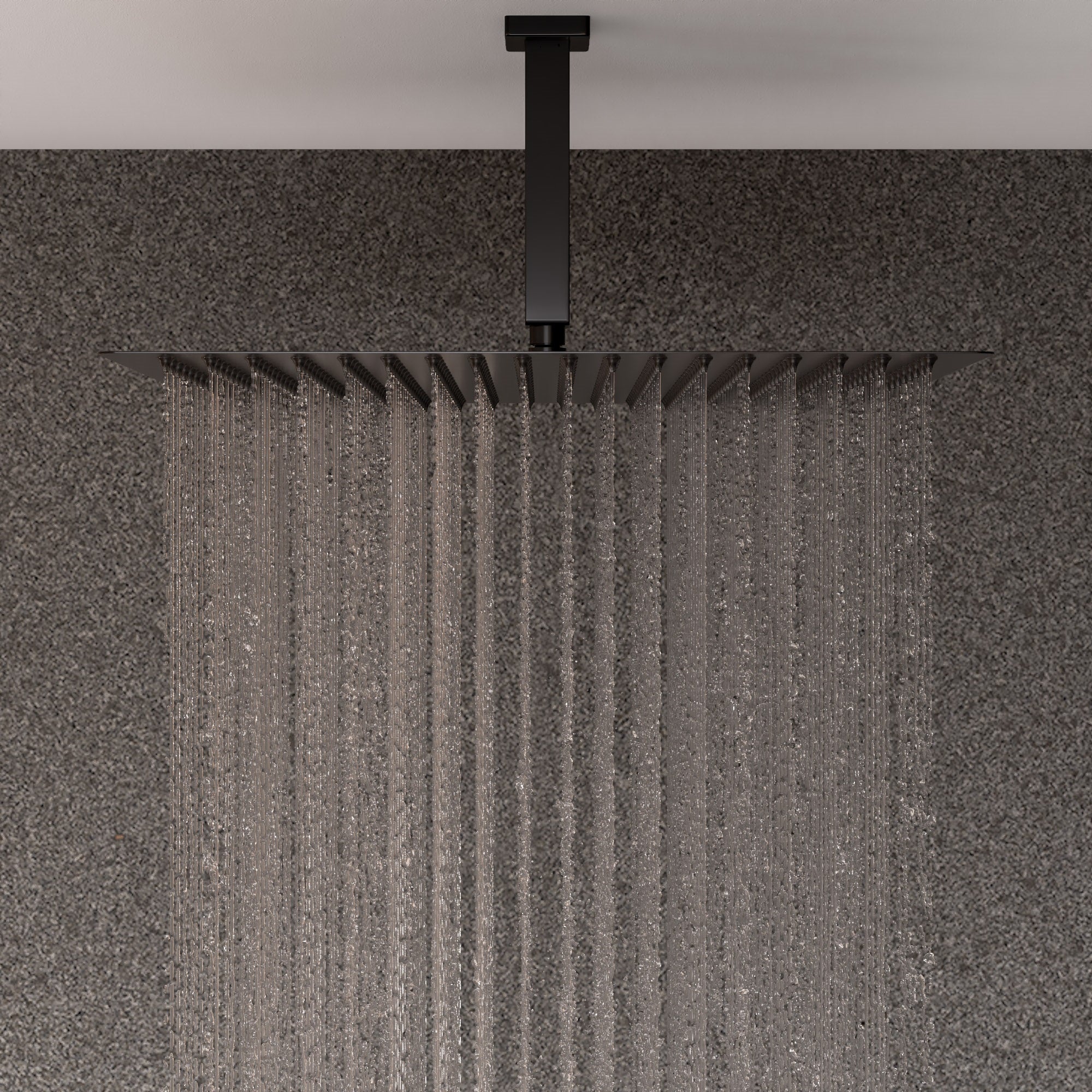 ALFI ABSA6S-BM Black Matte 6" Square Ceiling Shower Arm