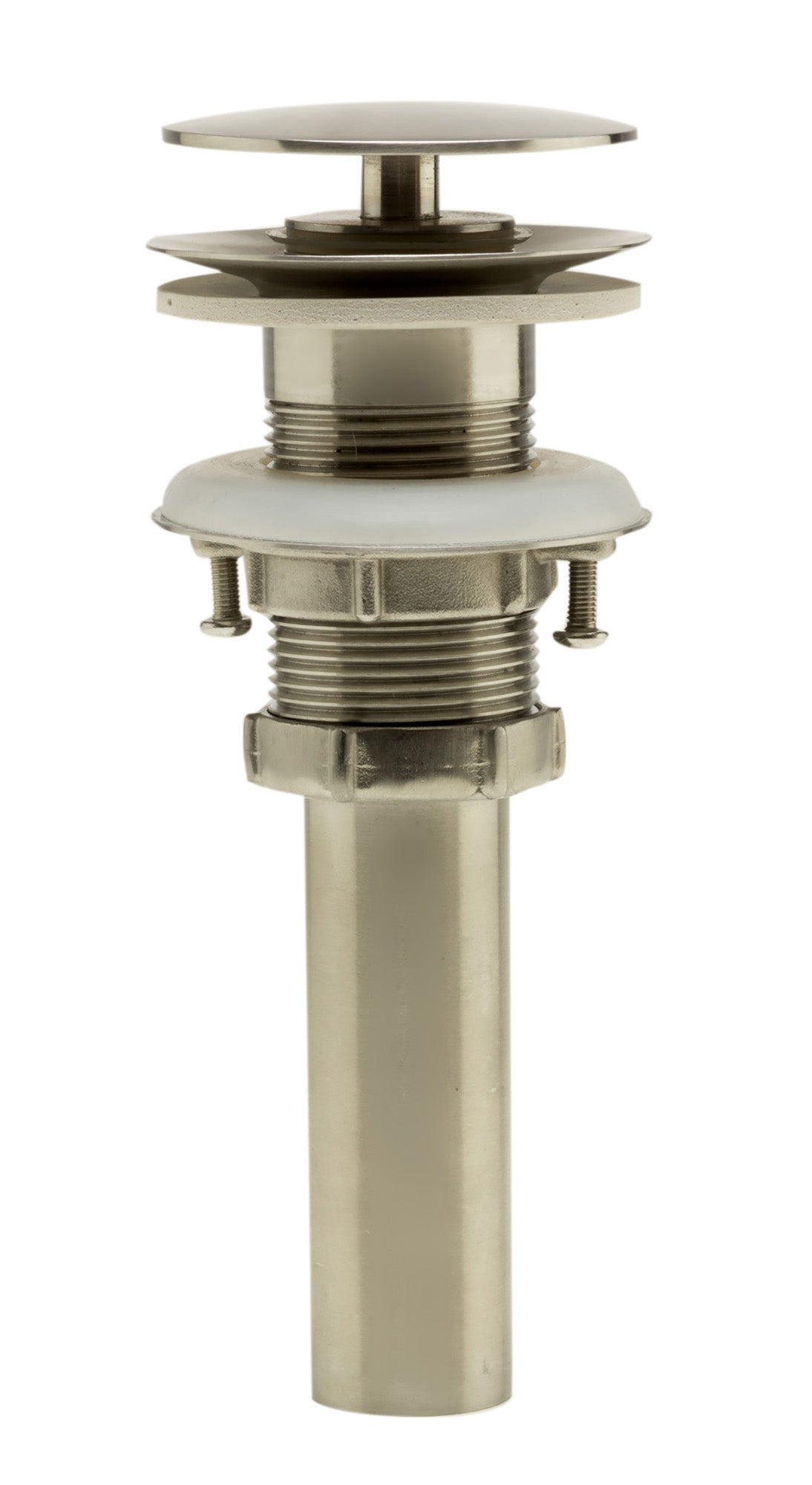 ALFI AB5009-BSS Brushed Stainless Steel Pop Up Drain for Sink w/o Overflow