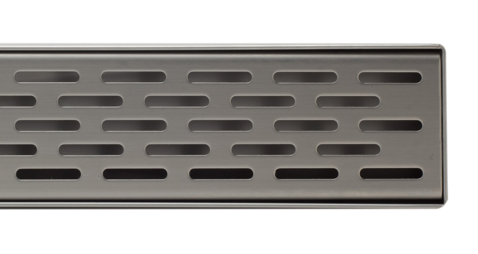 ALFI ABLD36C 36" Modern Stainless Steel Linear Shower Drain with Groove Holes