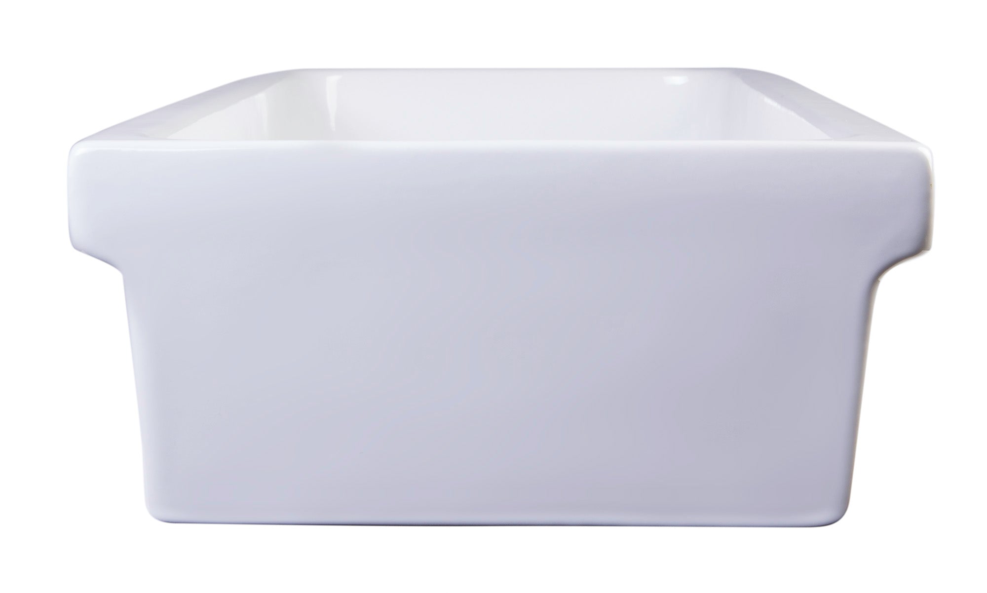 ALFI AB48TR  48" White Above Mount Fireclay Bath Trough Sink