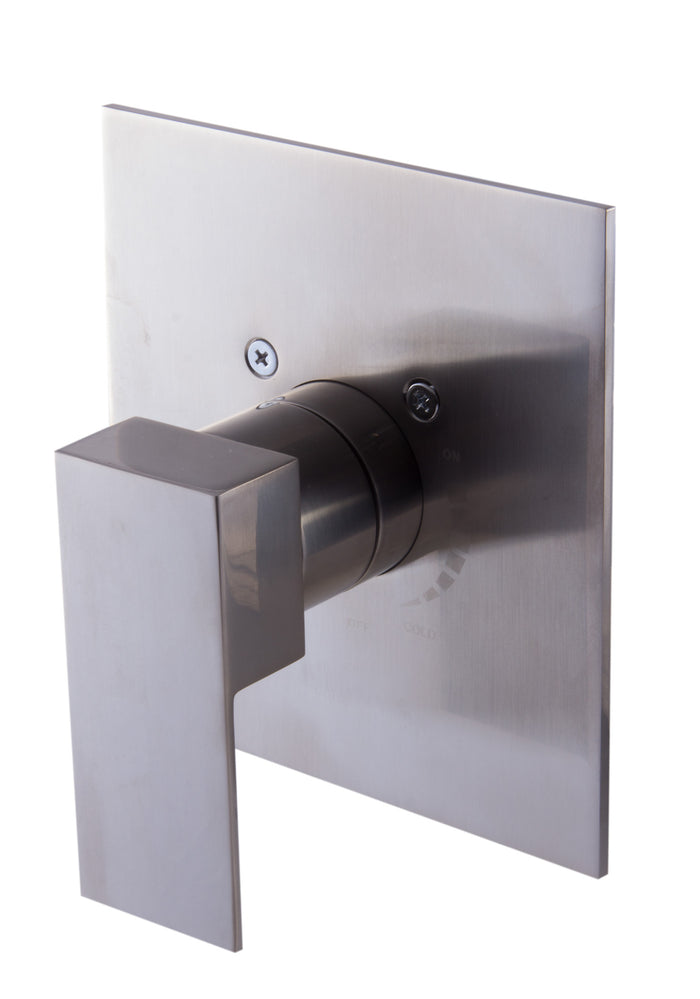 ALFI AB6701-BN Brushed Nickel Modern Square Pressure Balanced Shower Mixer