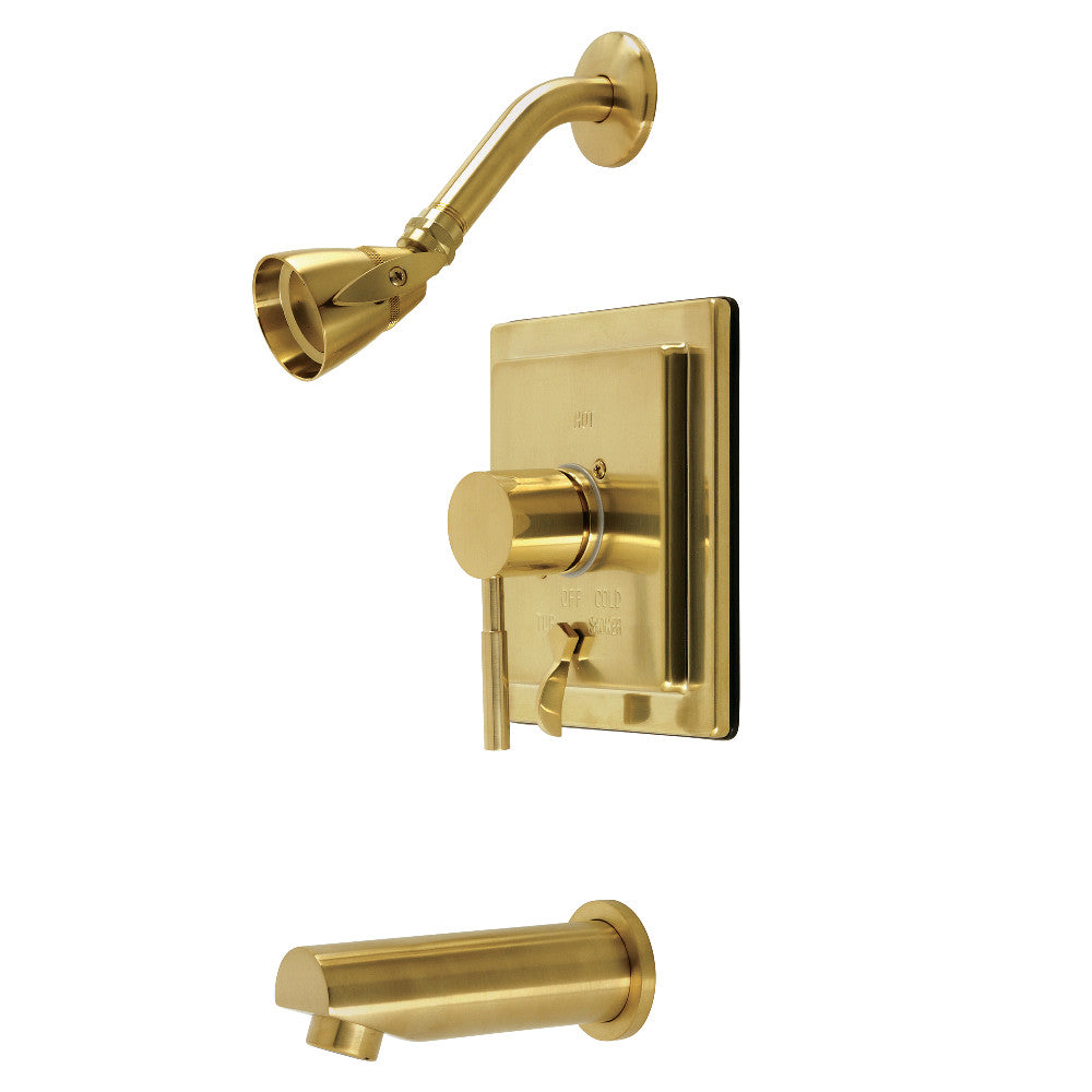 Kingston Brass KB86570DL Concord Single-Handle Pressure Balanced Tub and Shower Faucet, Brushed Brass
